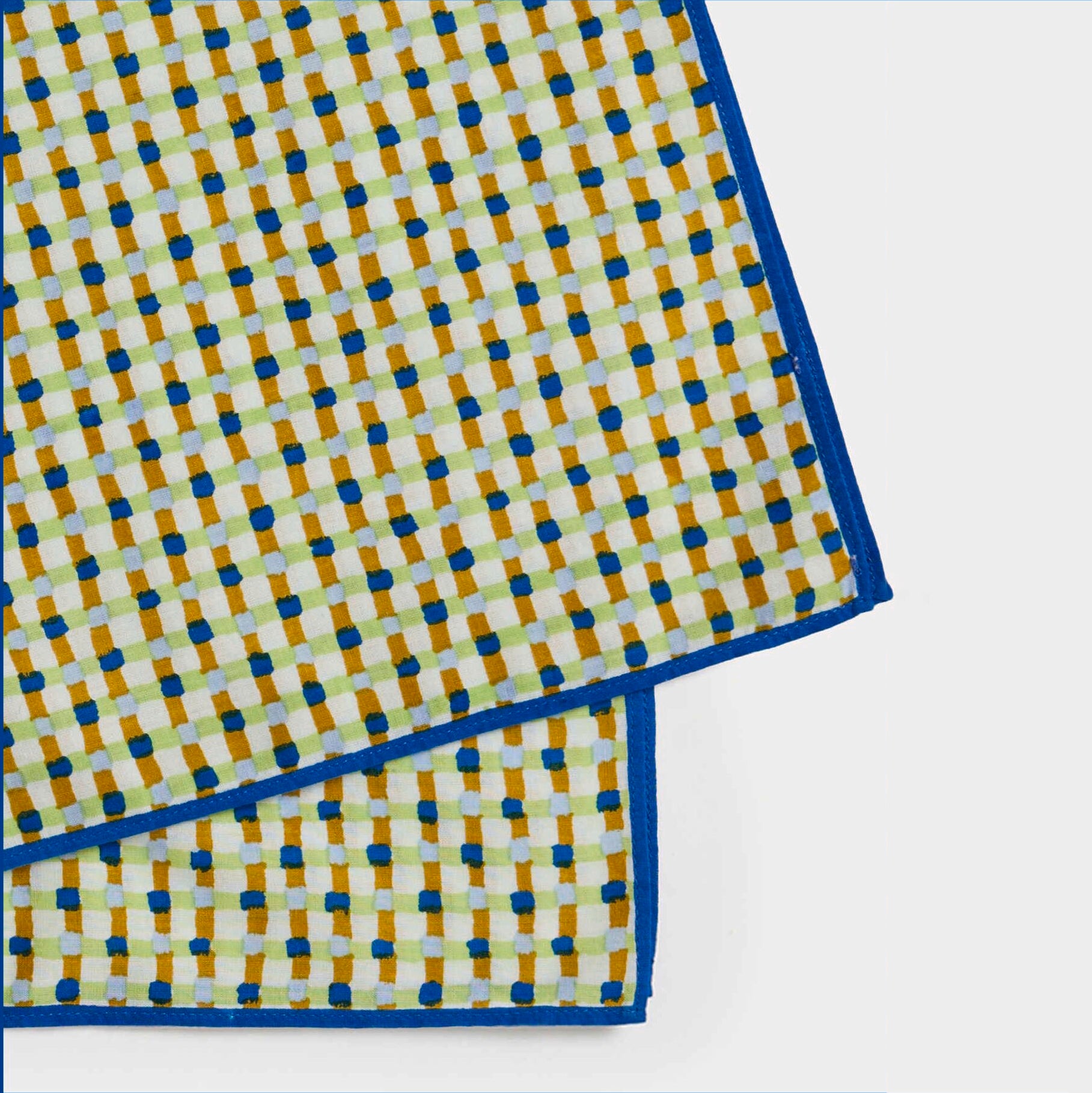 Girls Multicolor Check Cotton Scarf