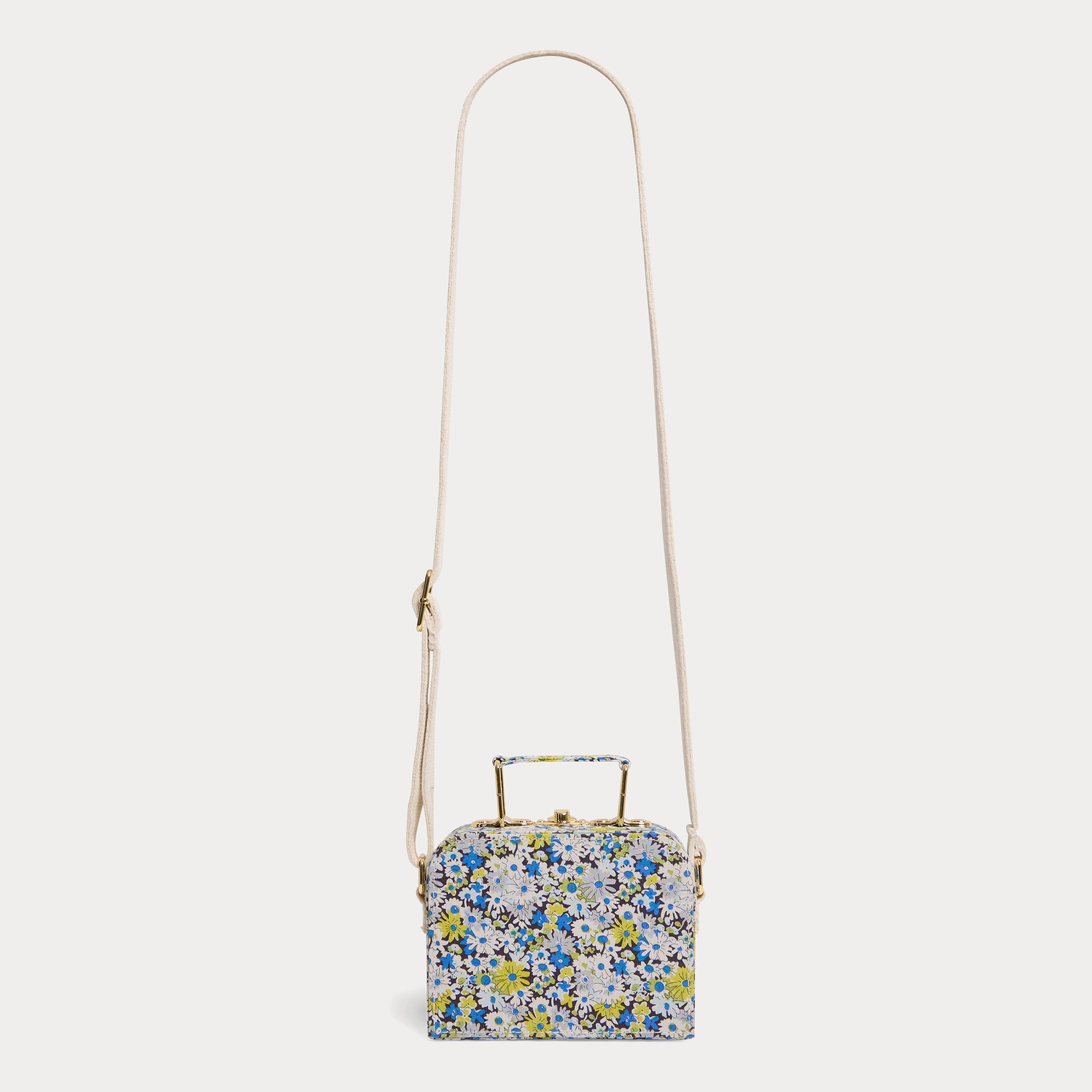 Girls Blue Floral Handbag