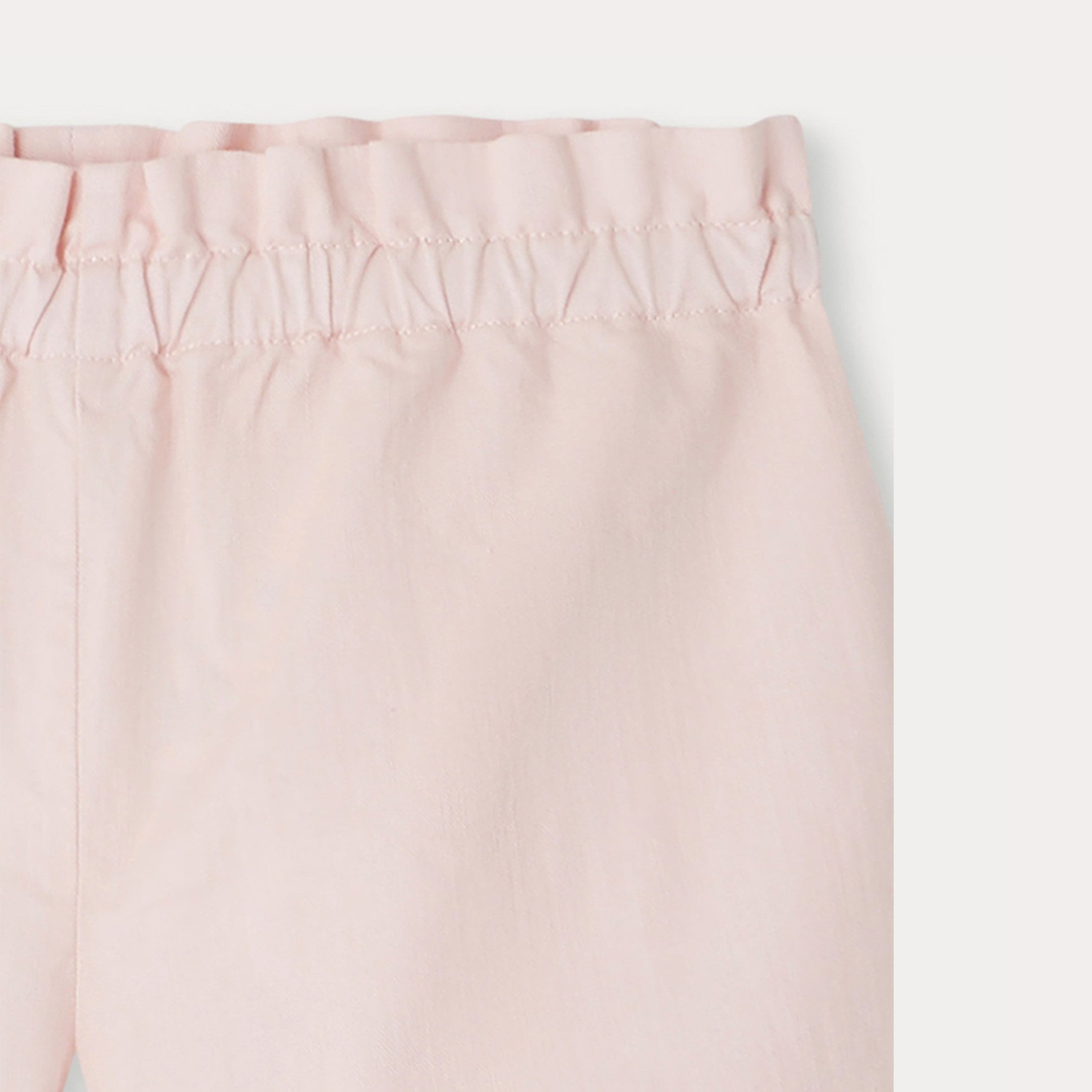 Girls Pink Cotton Shorts