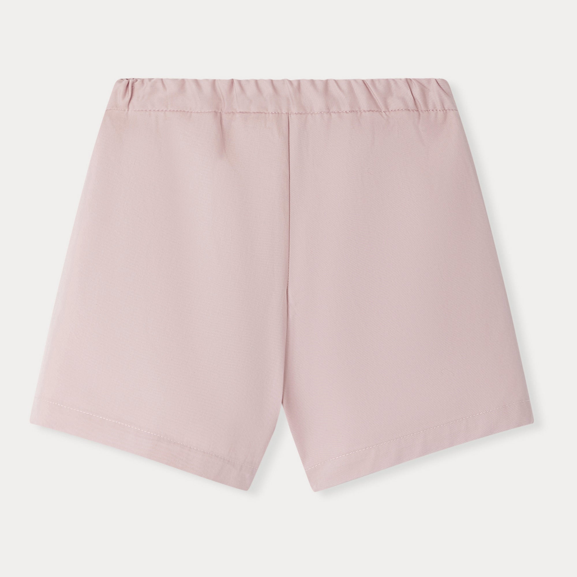 Girls Pink Cotton Shorts