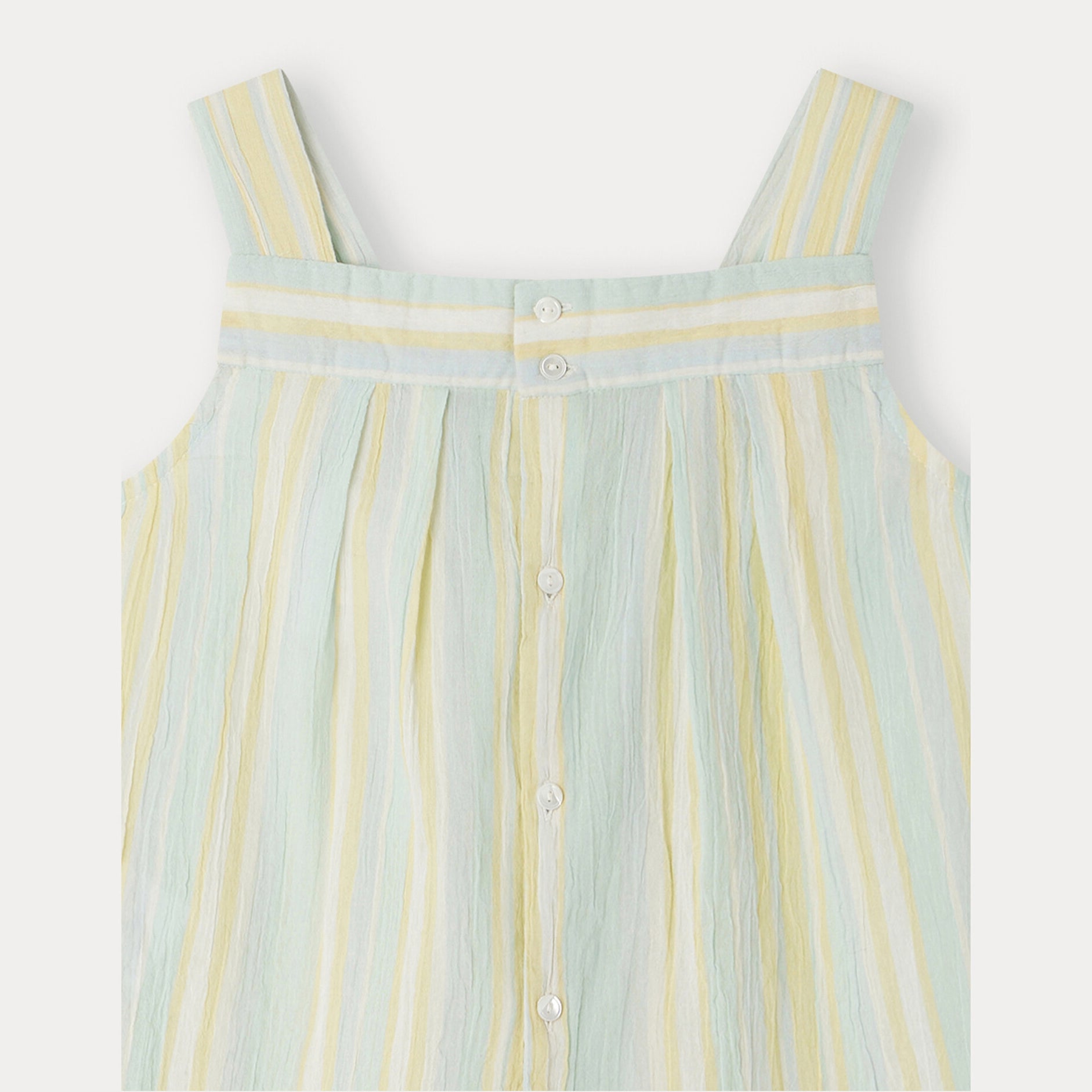 Girls Mint Stripes Cotton Top