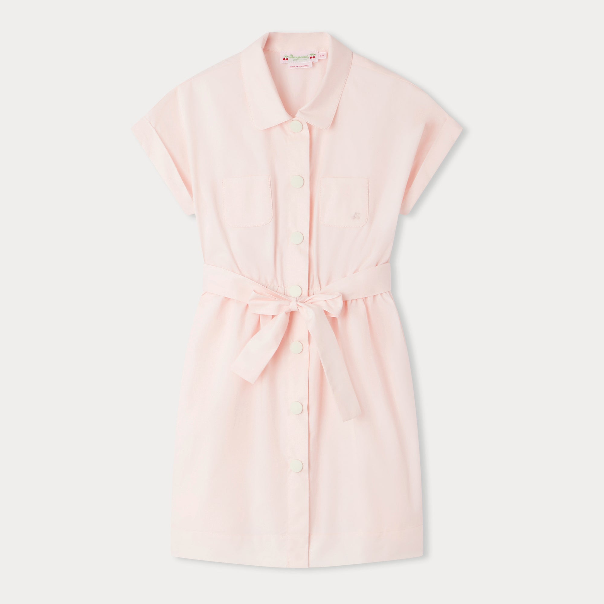 Girls Pink Cotton Dress