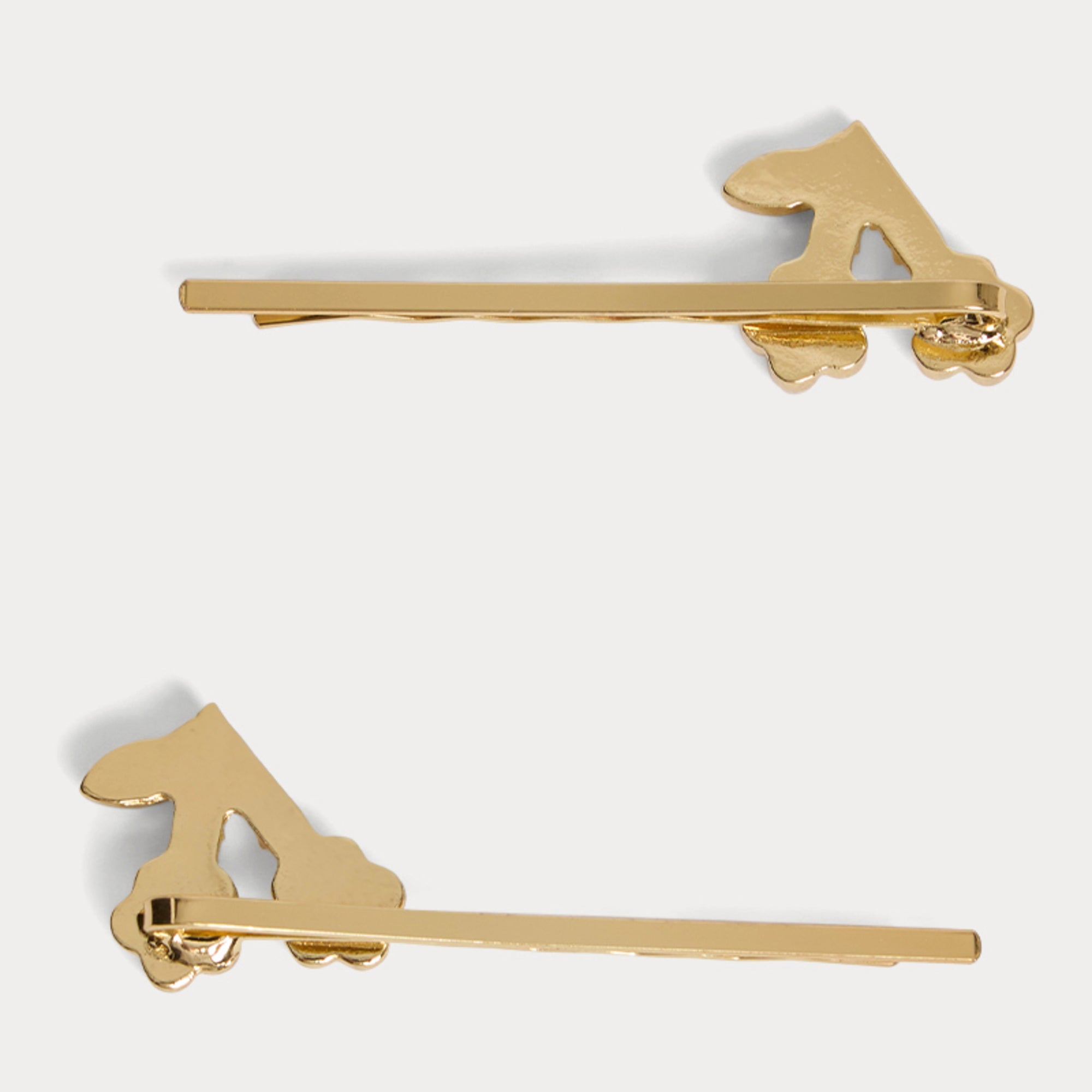 Girls Gold Cherry Hair Clips