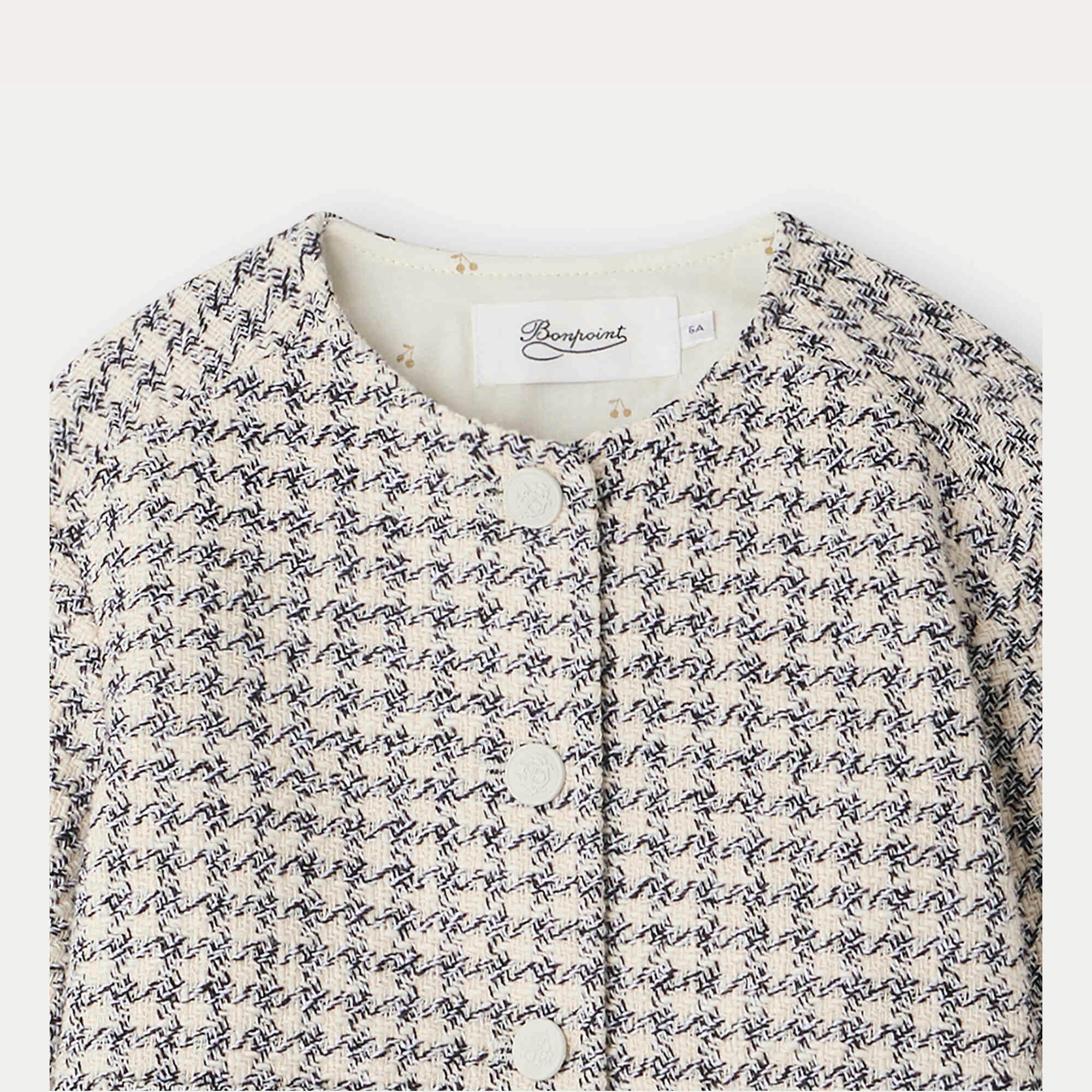 Girls Blue Check Jacket