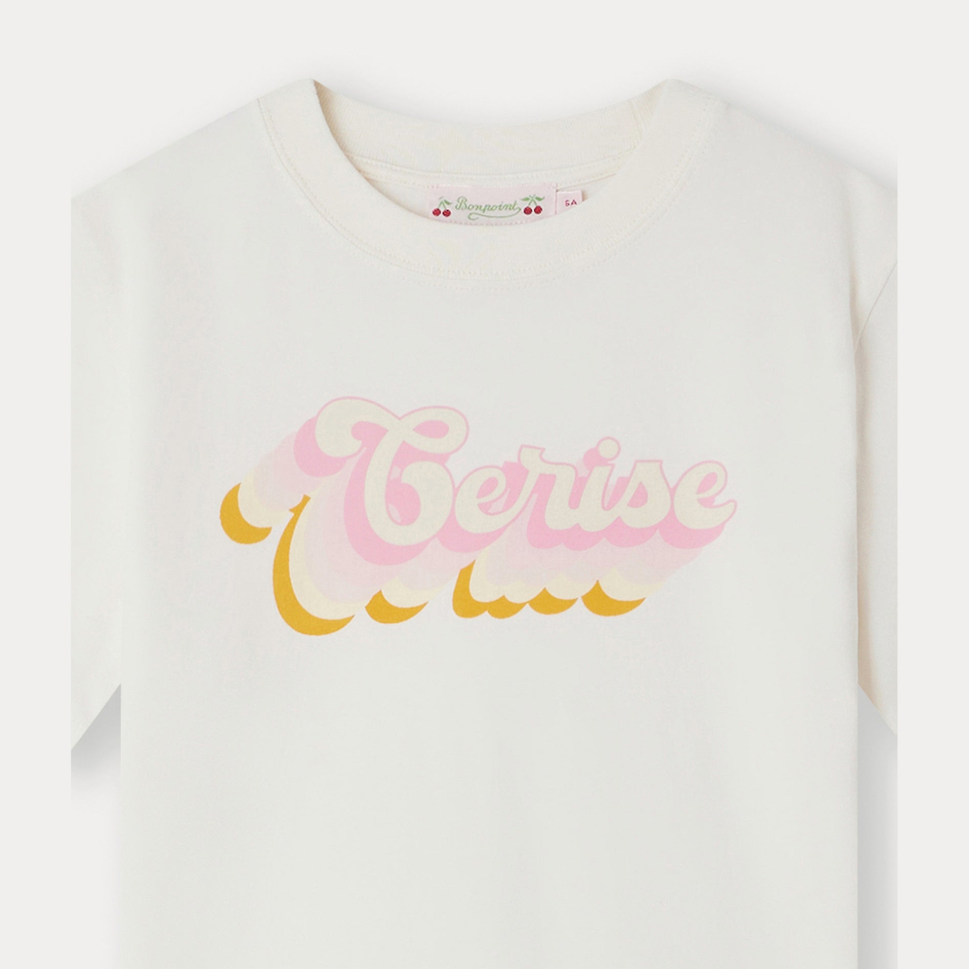 Girls White Logo Cotton T-Shirt