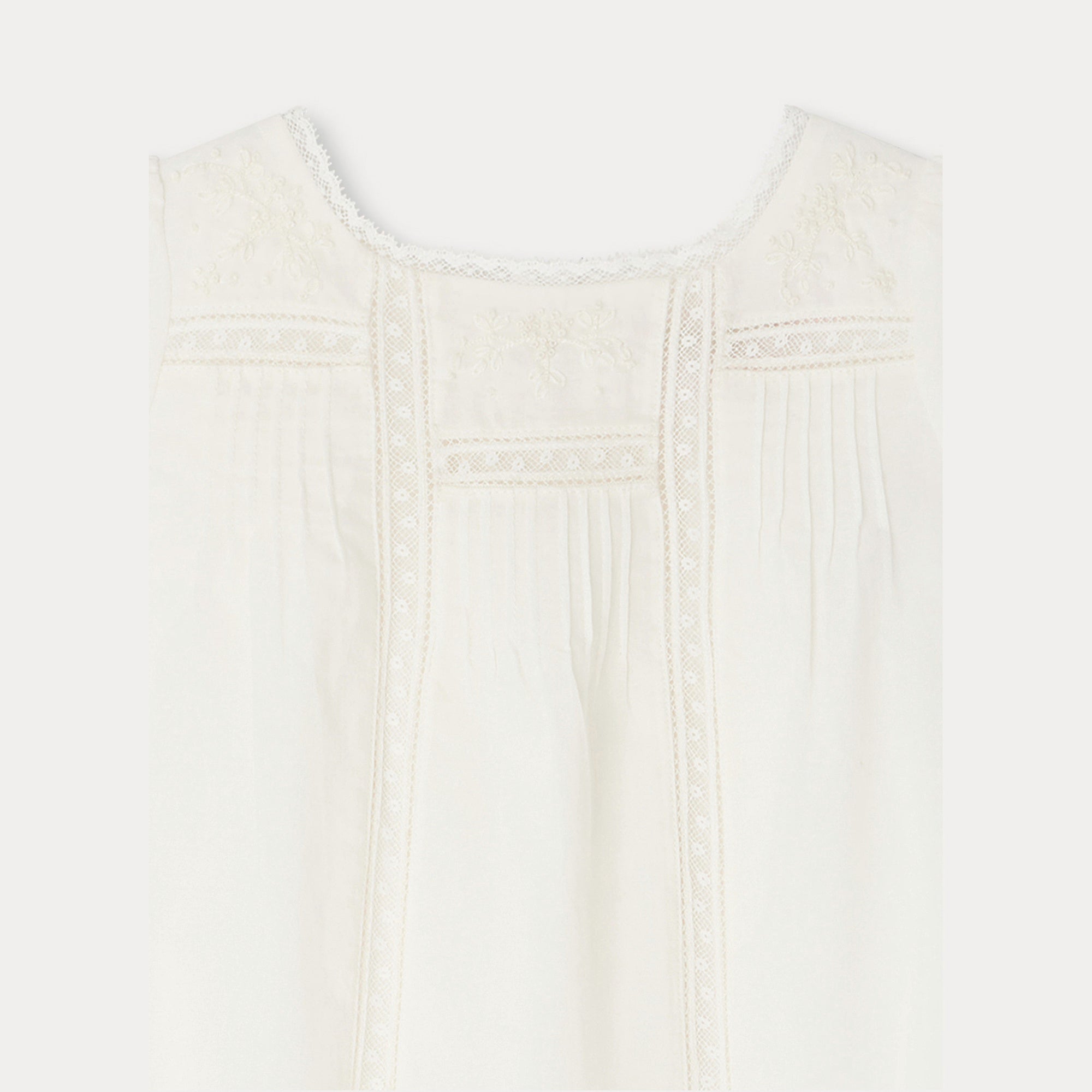 Baby Girls White Cotton Dress