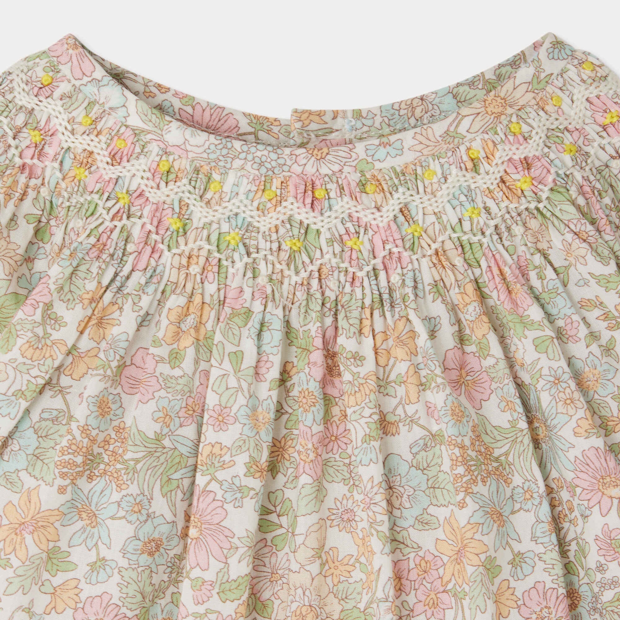Baby Girls Pink Floral Cotton Top