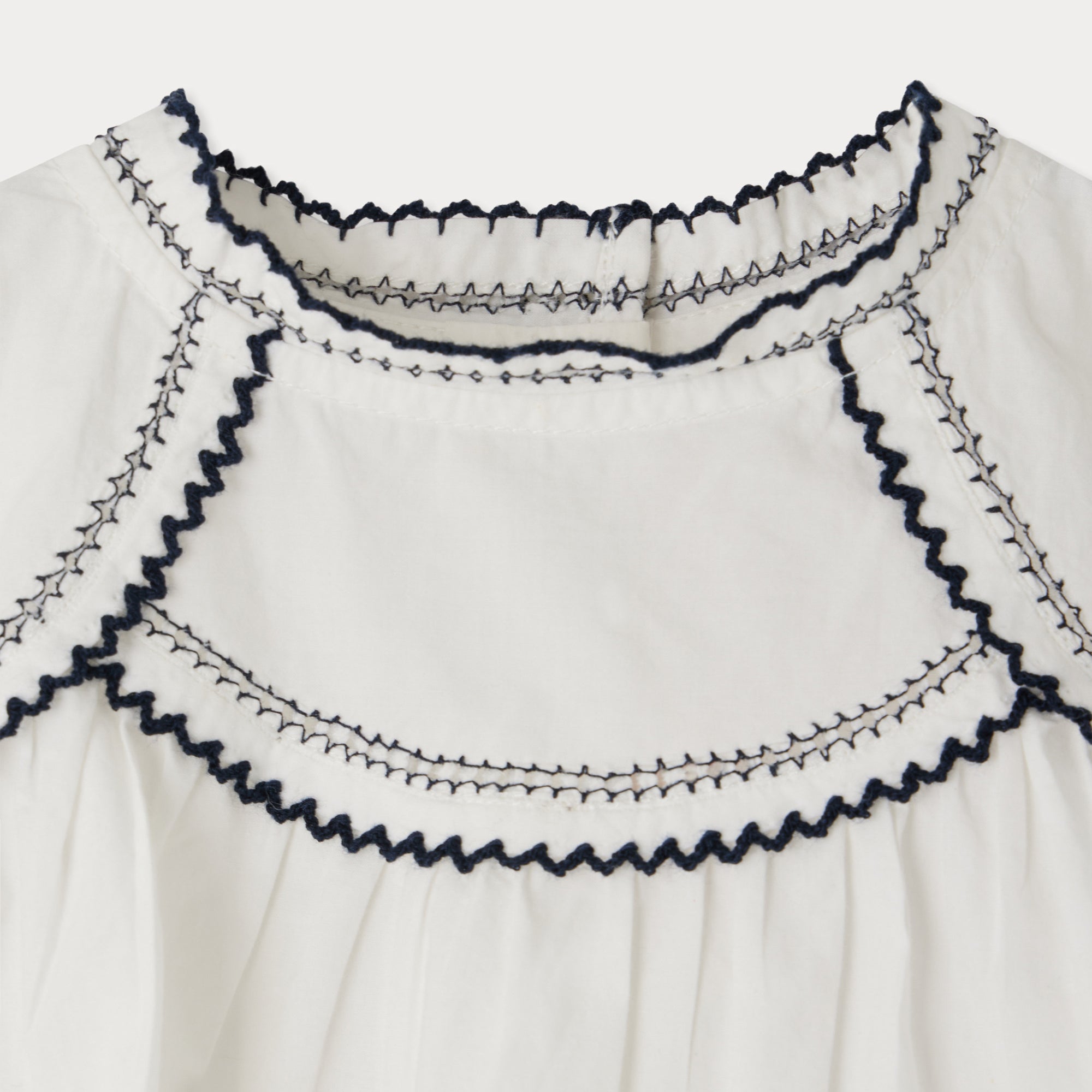 Baby Girls White Cotton Dress