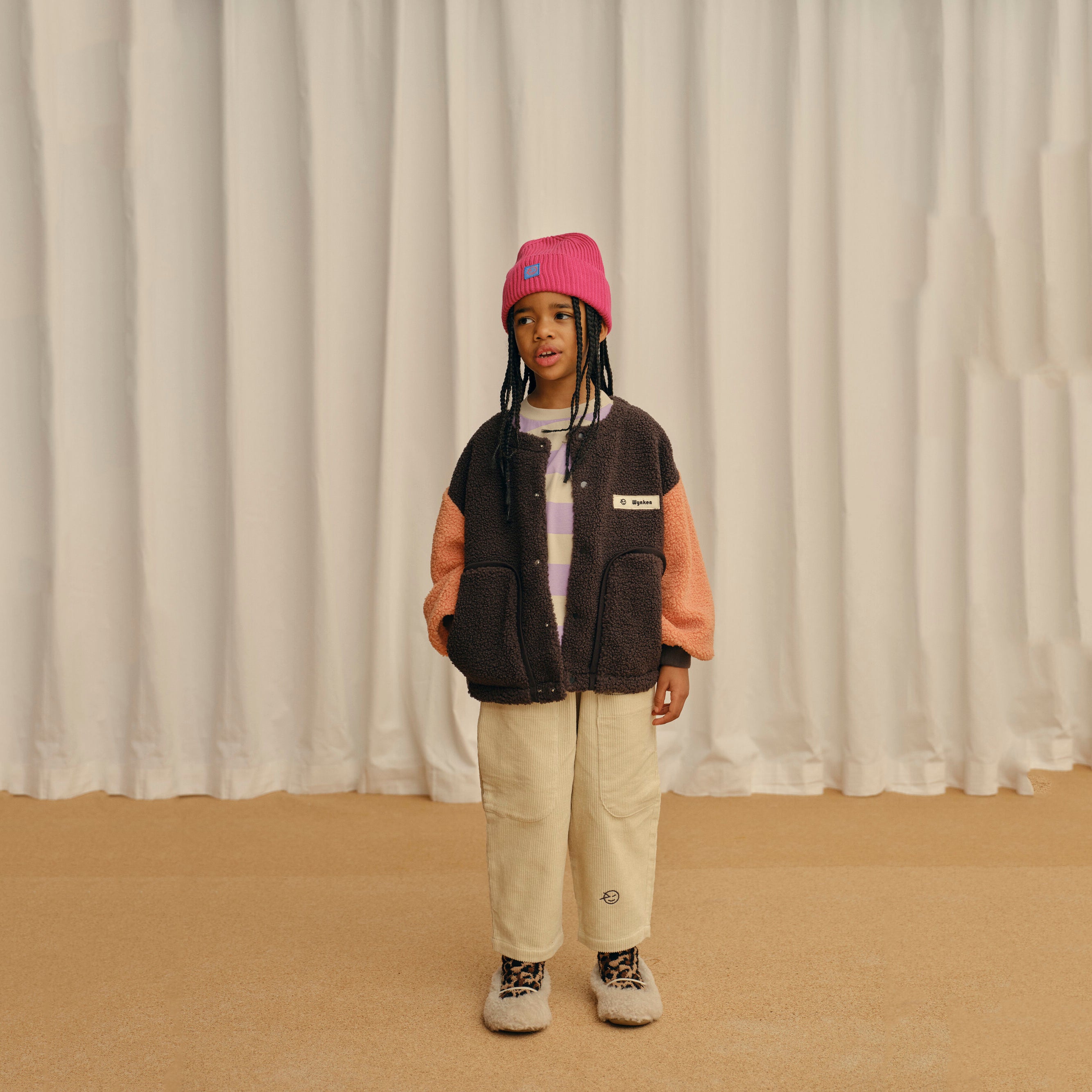 Boys & Girls White Corduroy Trousers