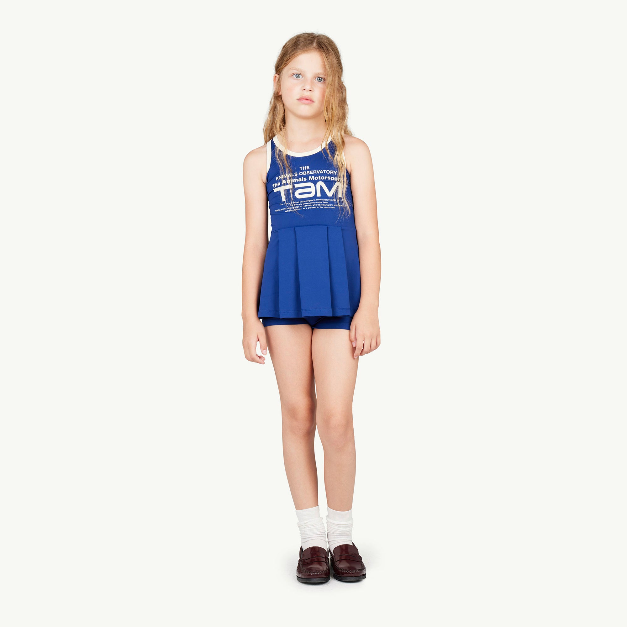 Girls Blue Logo Dress Set