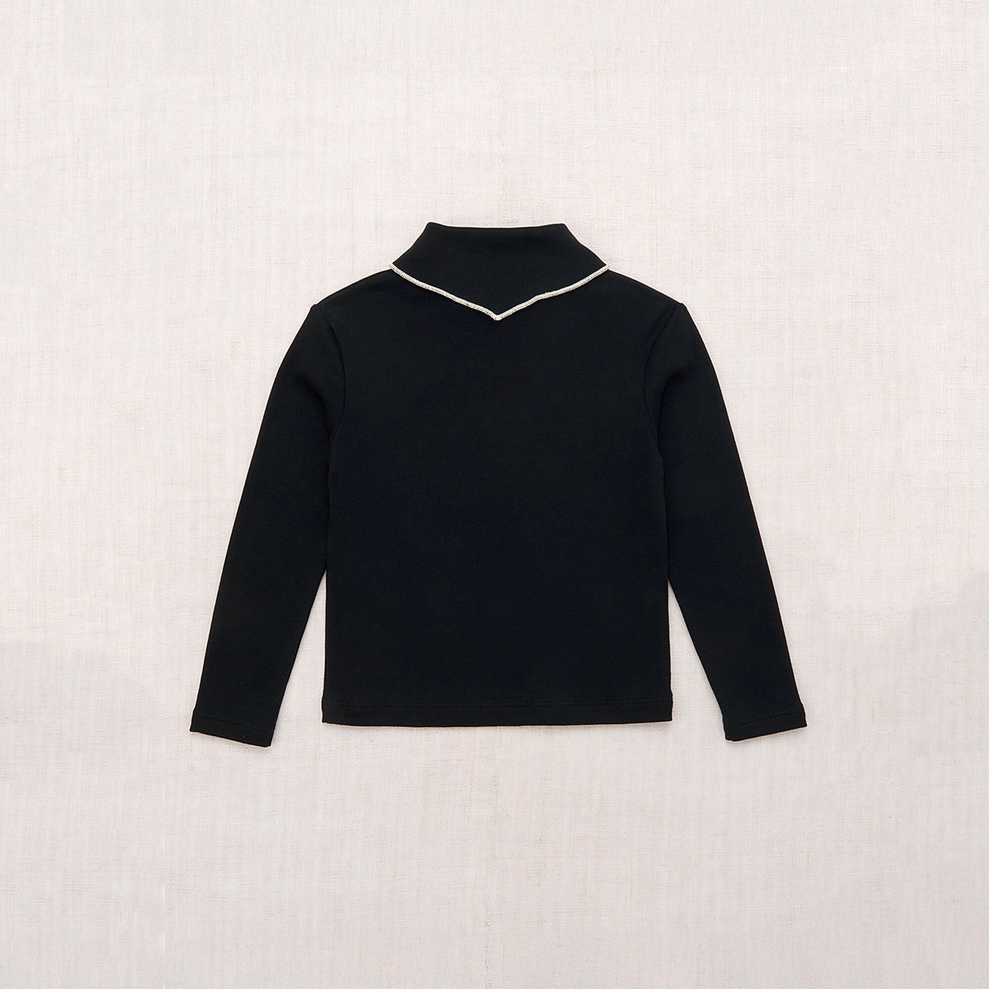 Boys & Girls Black Bow Cotton T-Shirt