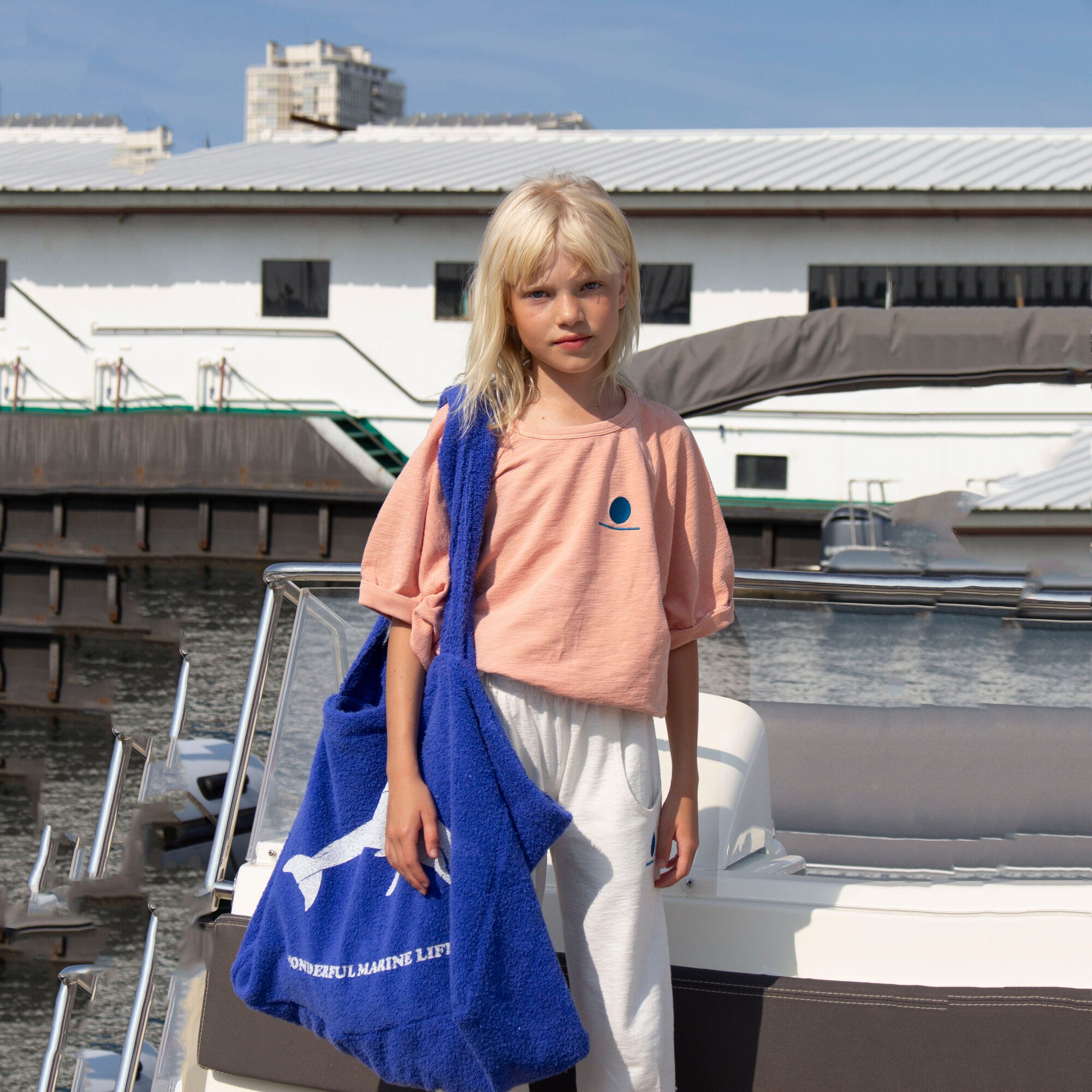 Boys & Girls White Cotton Trousers