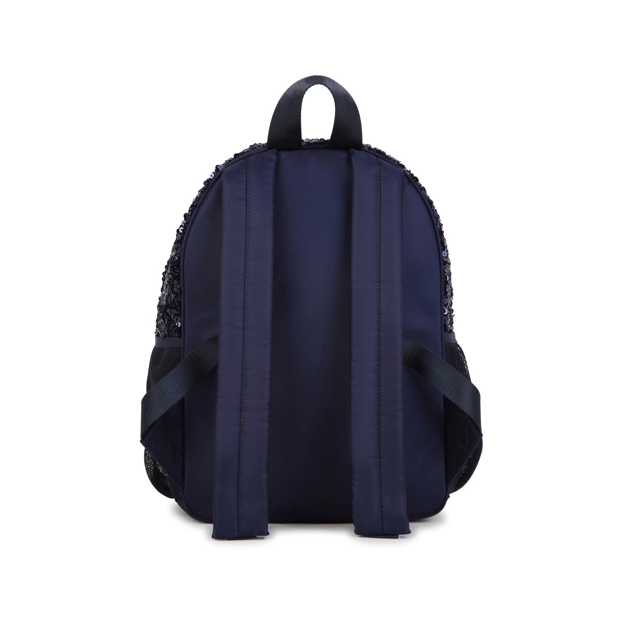 Girls Dark Blue Sequins Backpack(35 x 25 x 15 cm)
