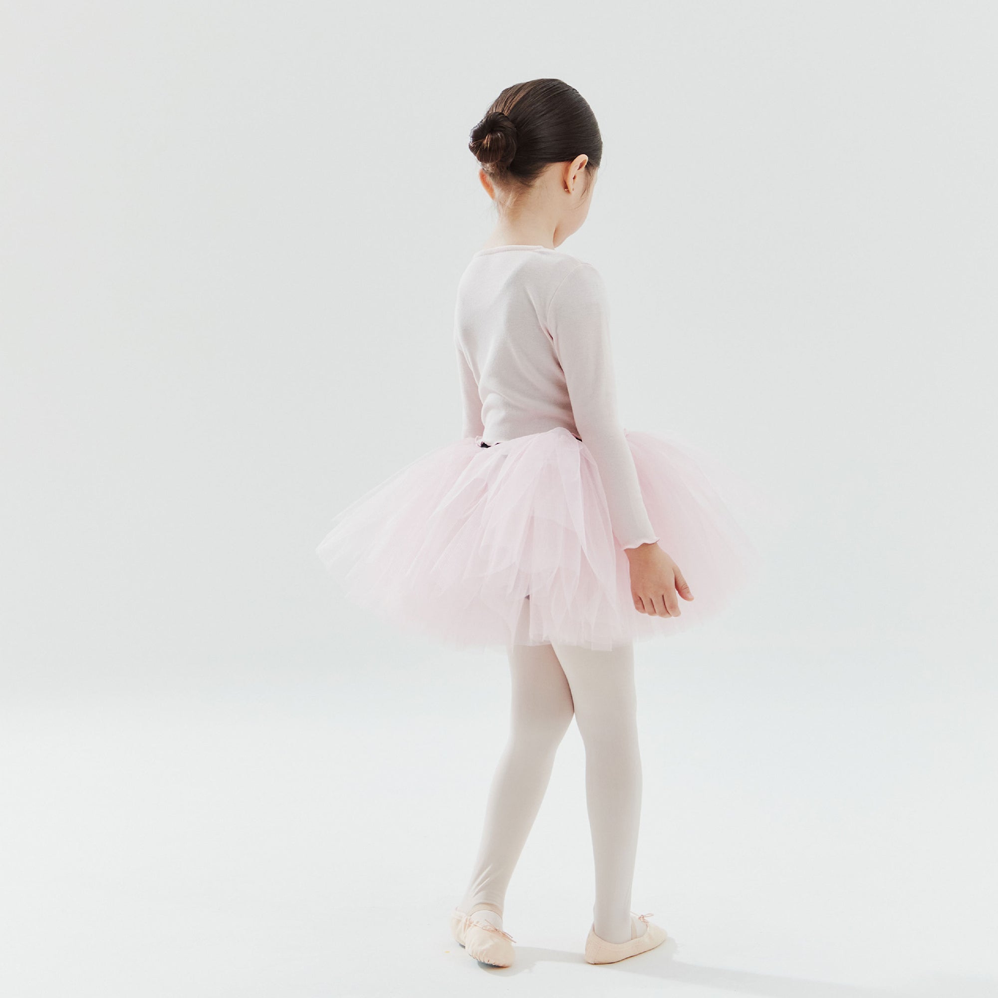 Girls Pink Ballet V-neck T-Shirt