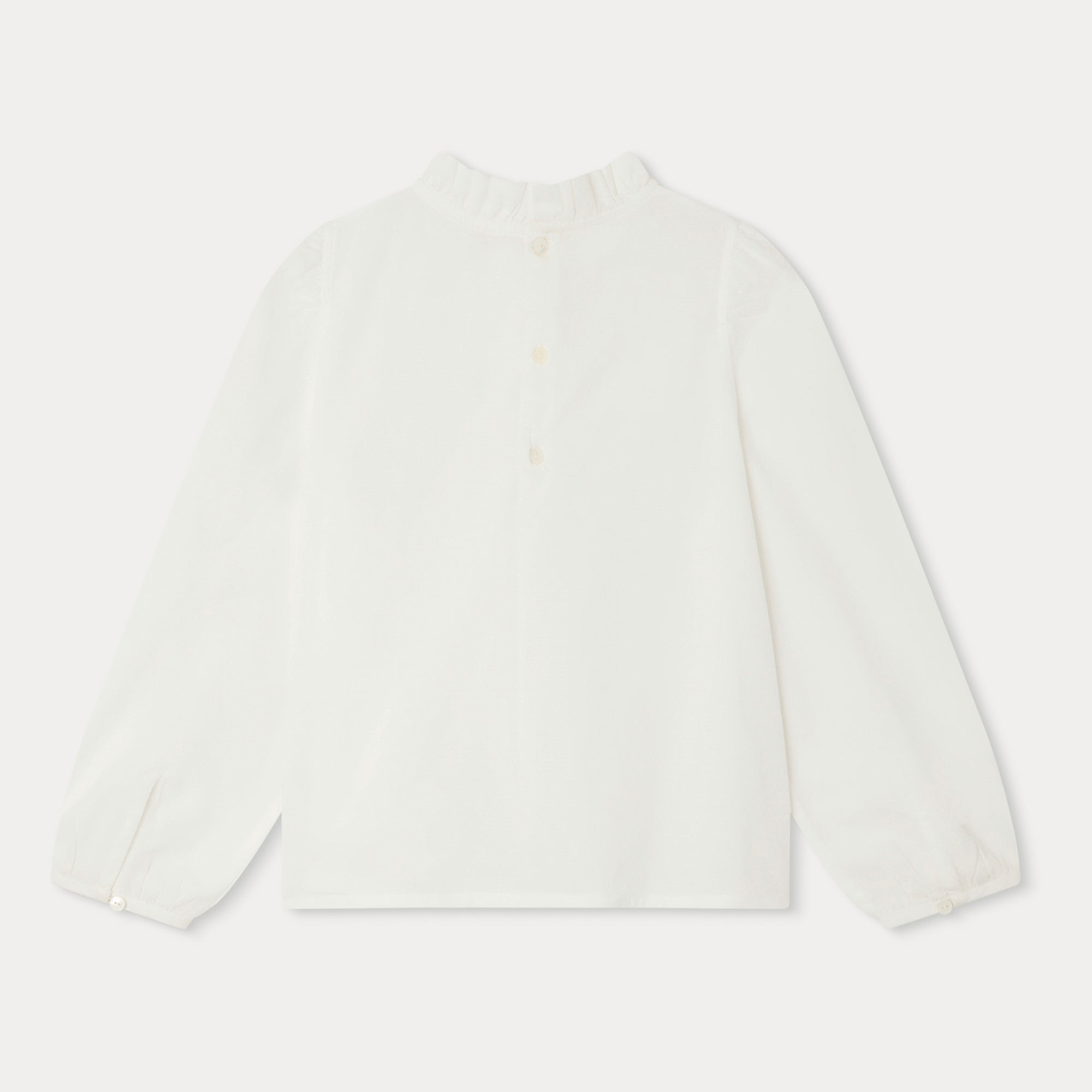 Girls White Cotton Top