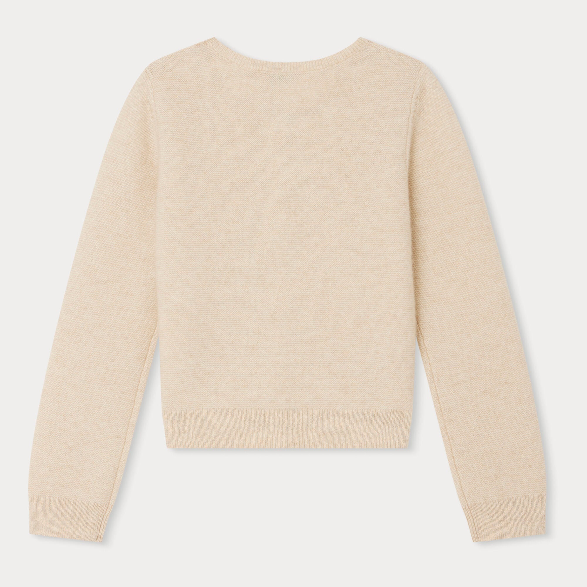 Girls White Cashmere Cardigan