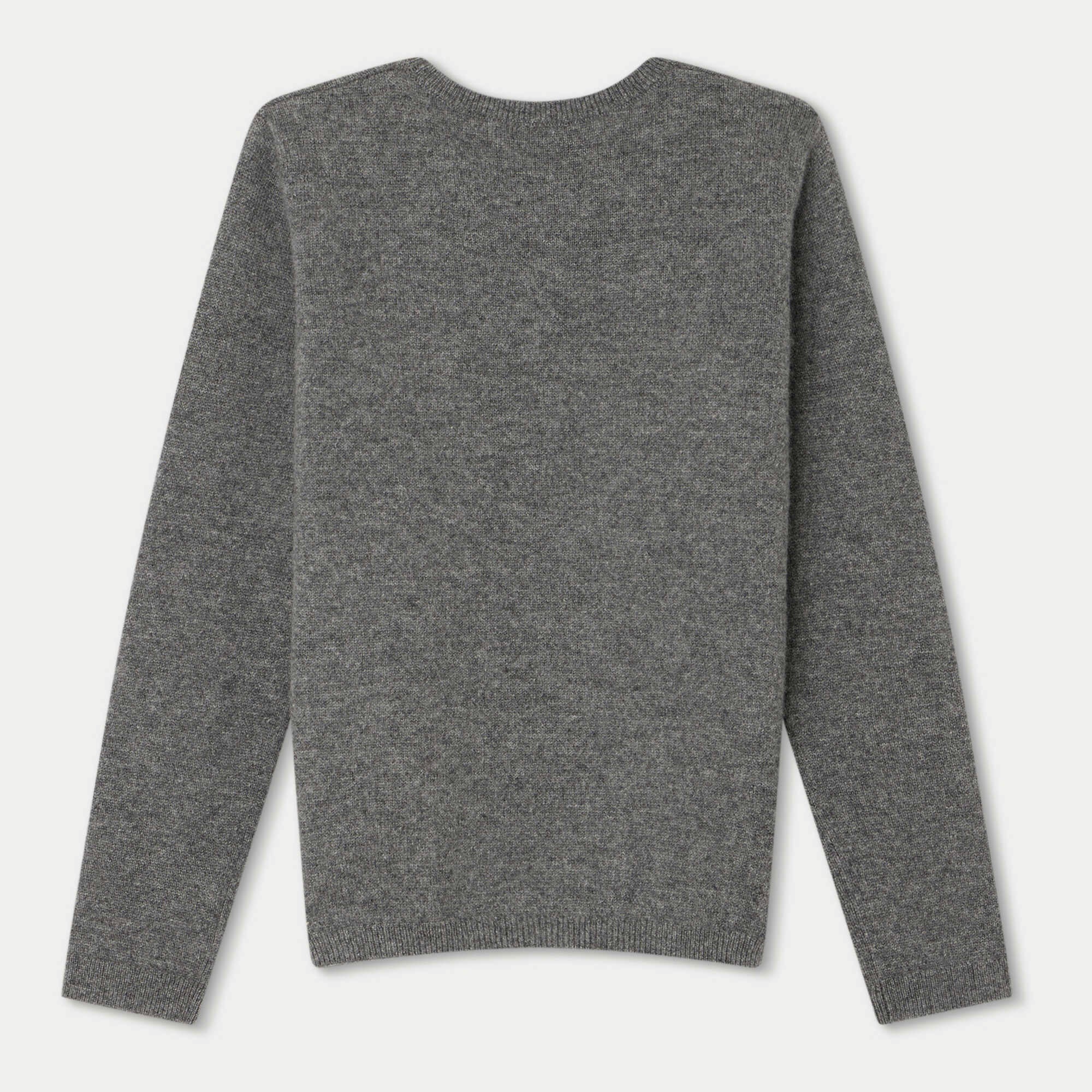 Girls Grey Logo Cashmere Sweater