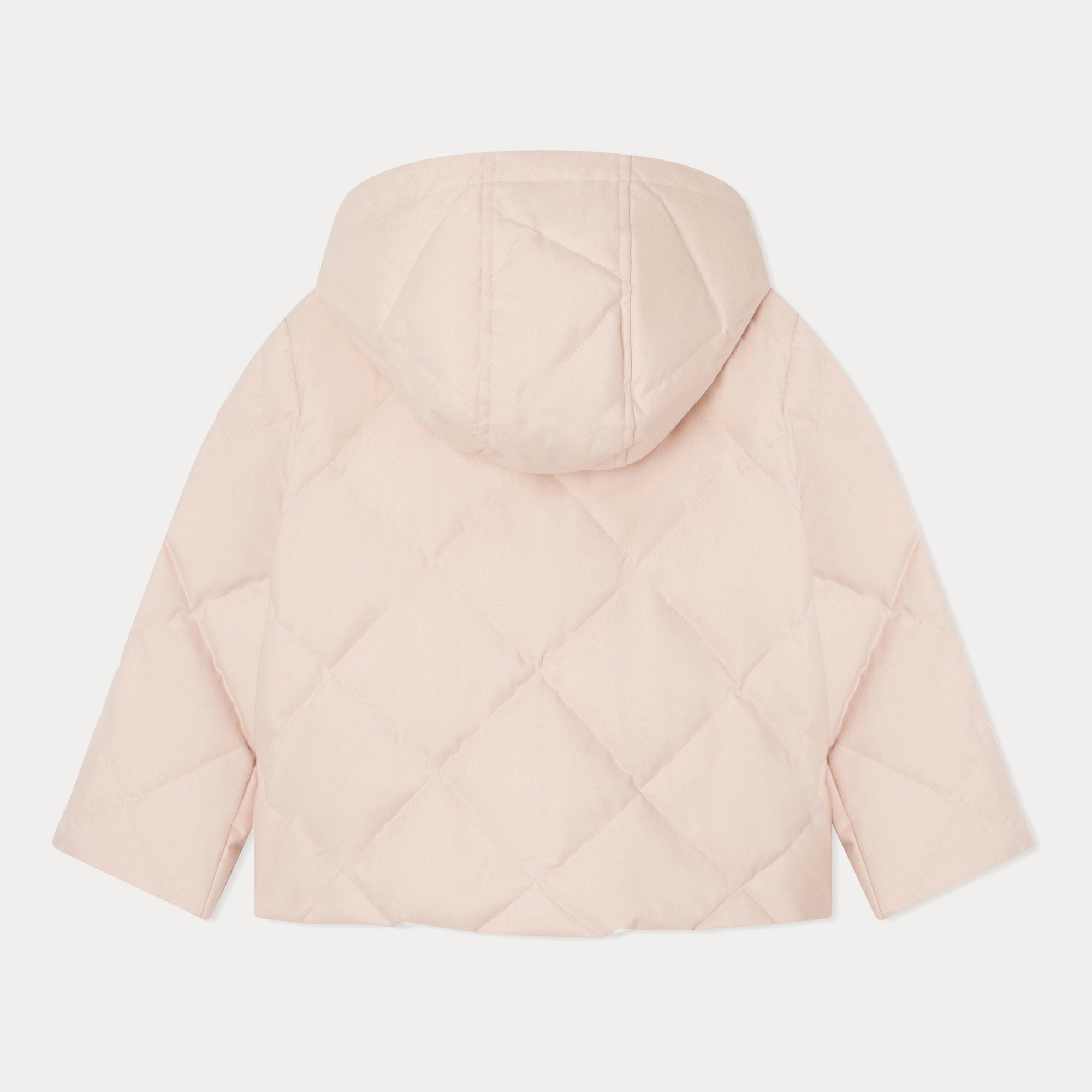 Girls Pink Padded Down Jacket