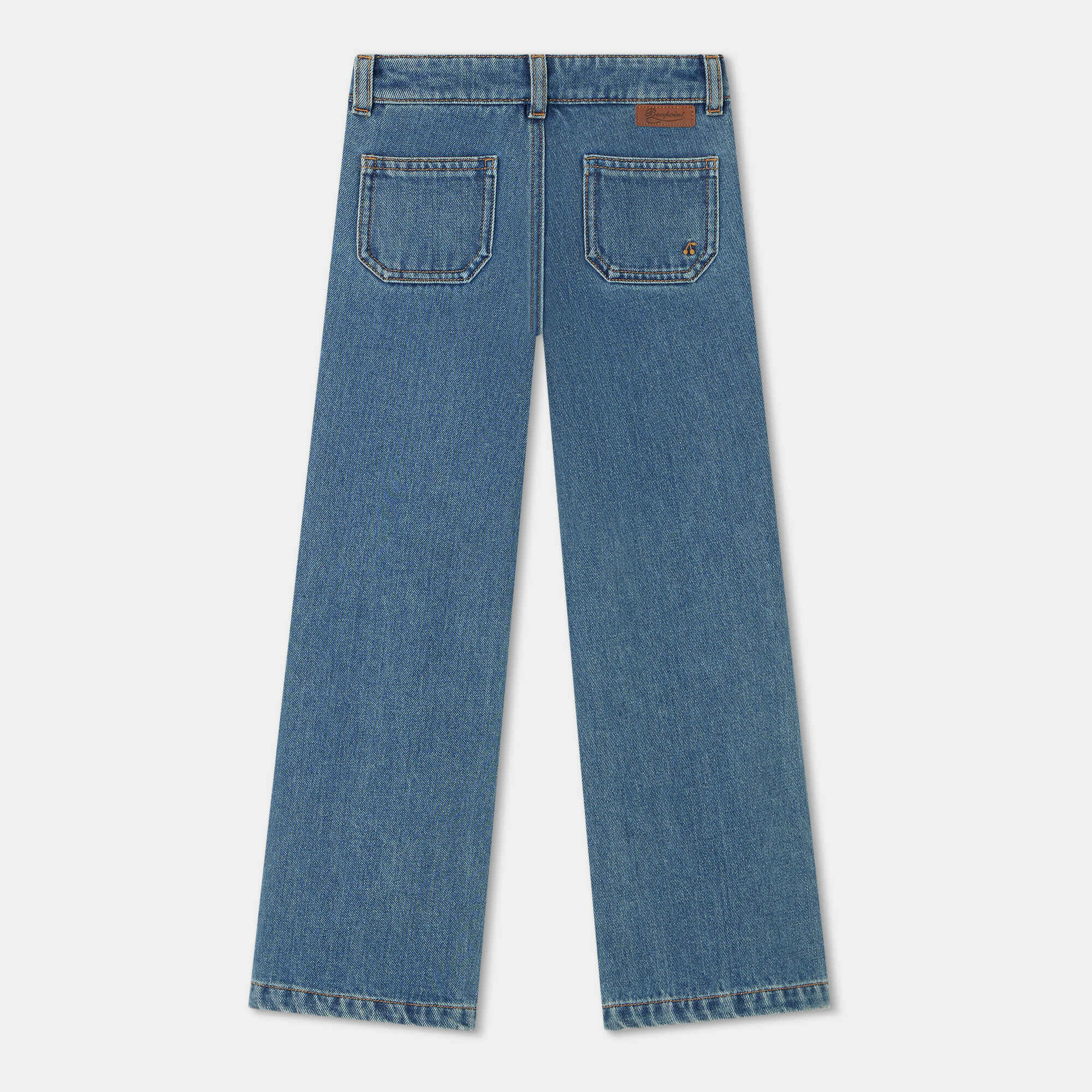 Girls Blue Denim Trousers