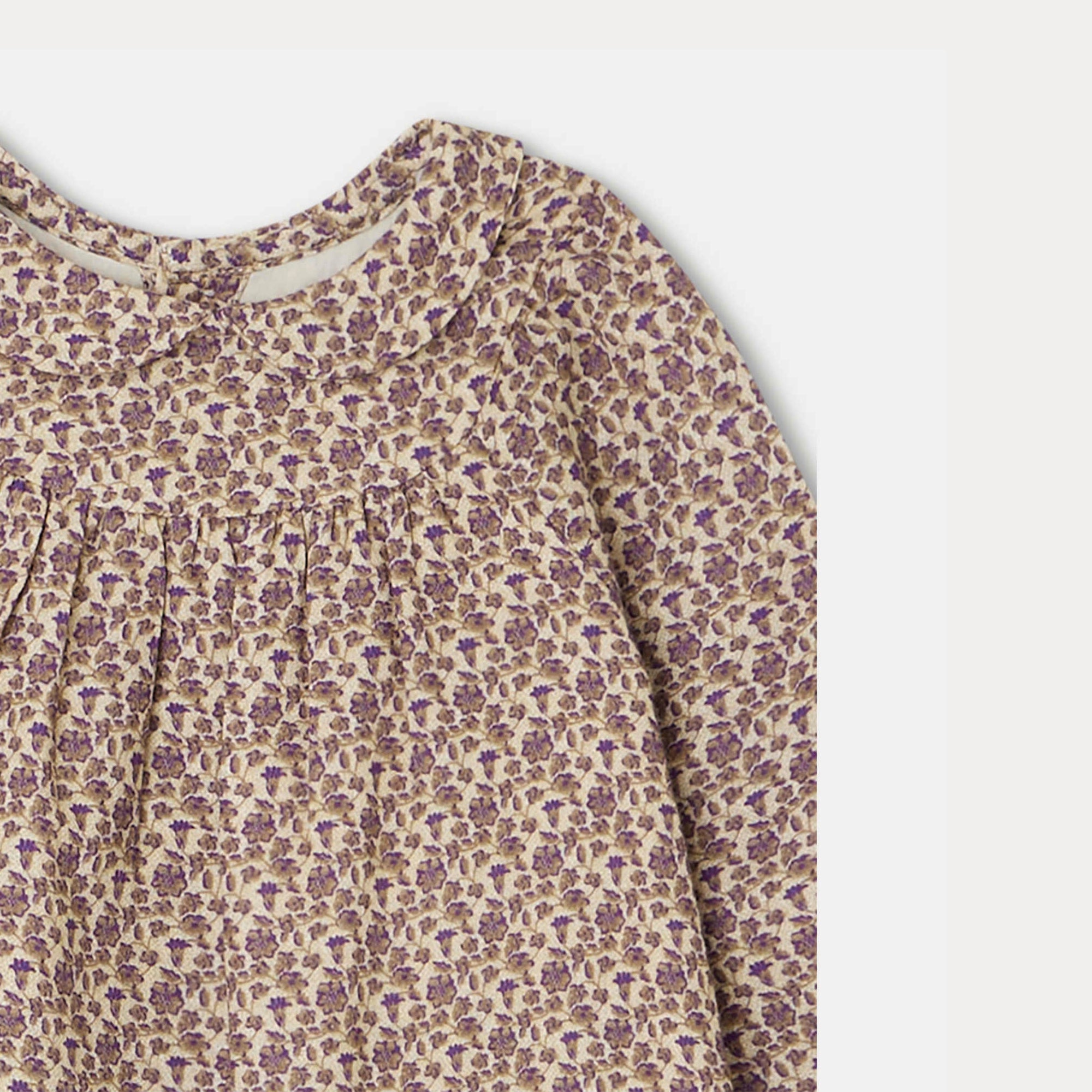 Baby Girls Lilac Floral Cotton Dress