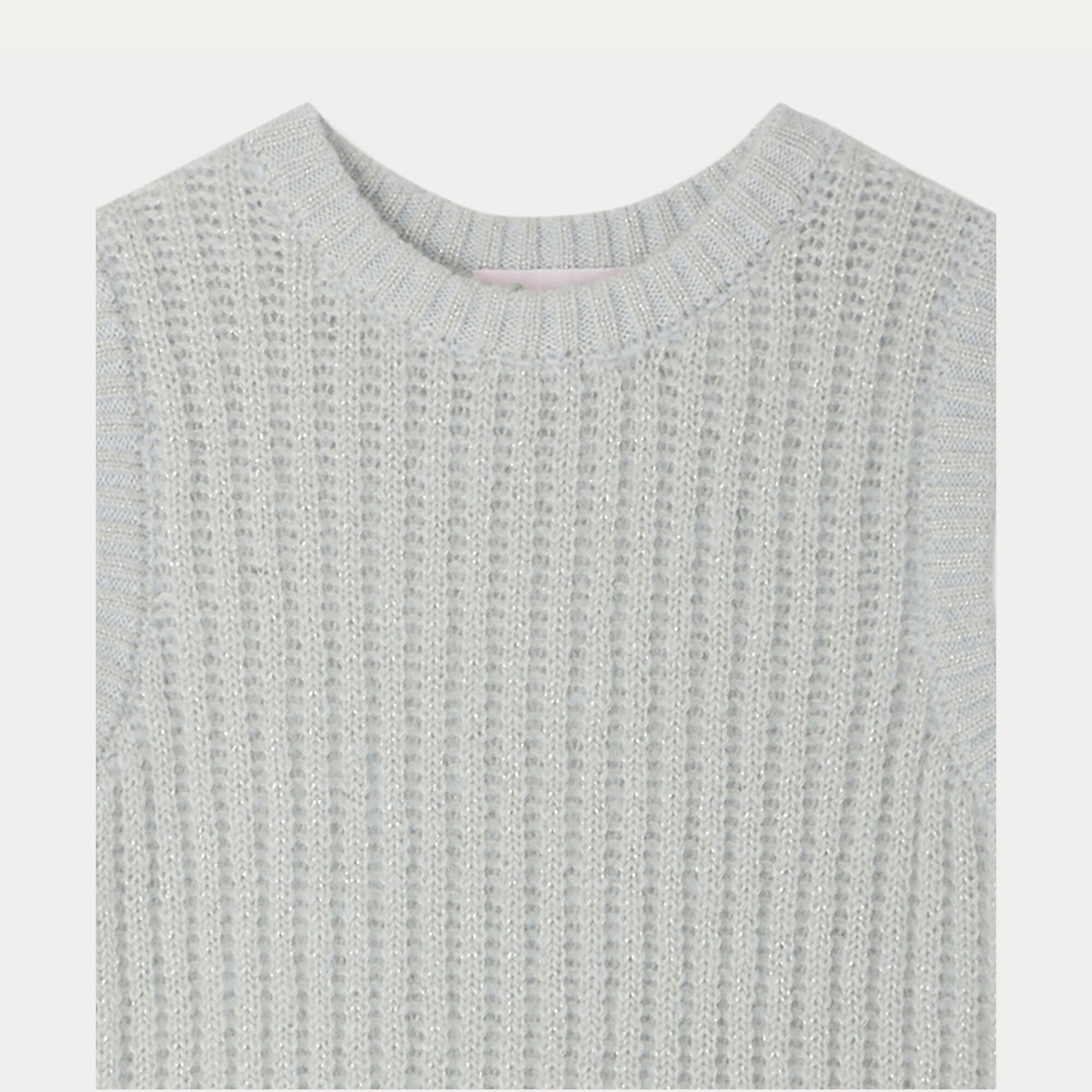 Girls Blue Gray Wool Vest