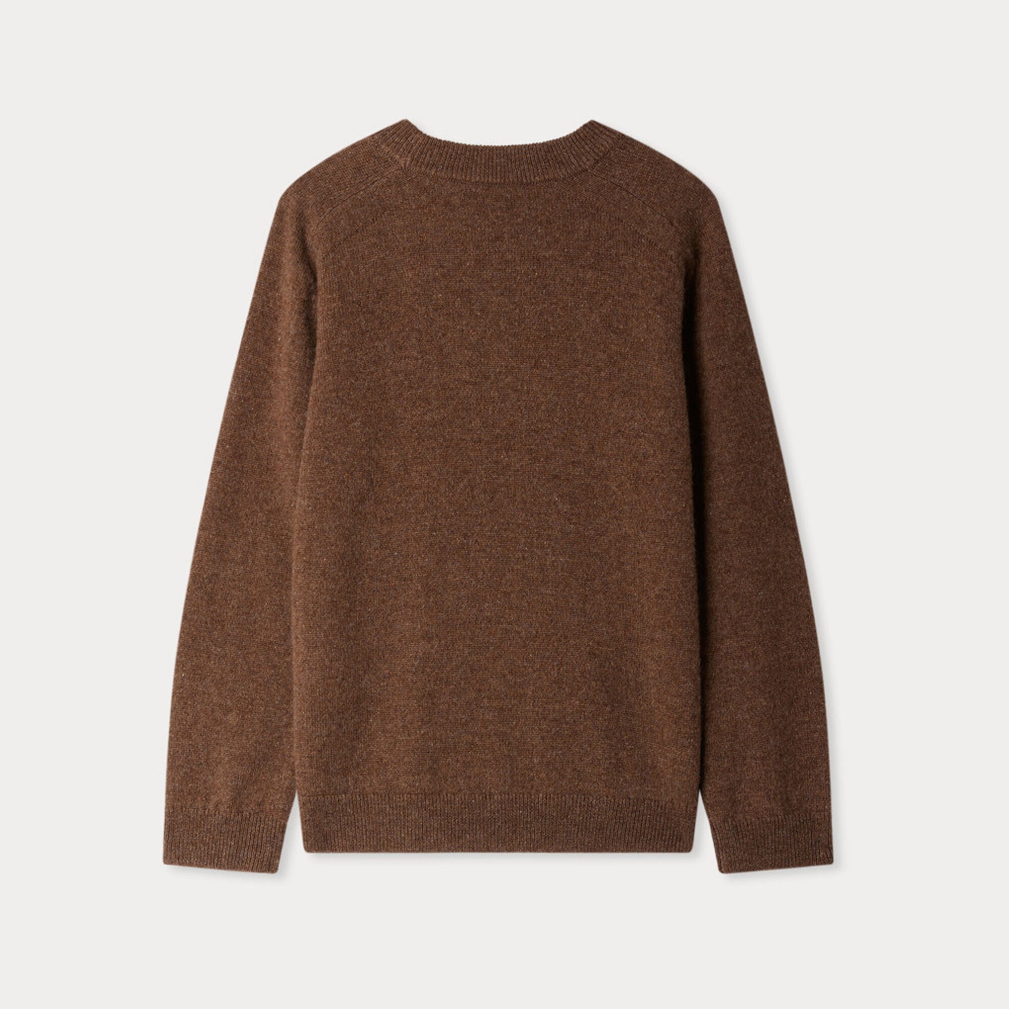 Boys Brown Dog Jacquard Cashmere Sweater