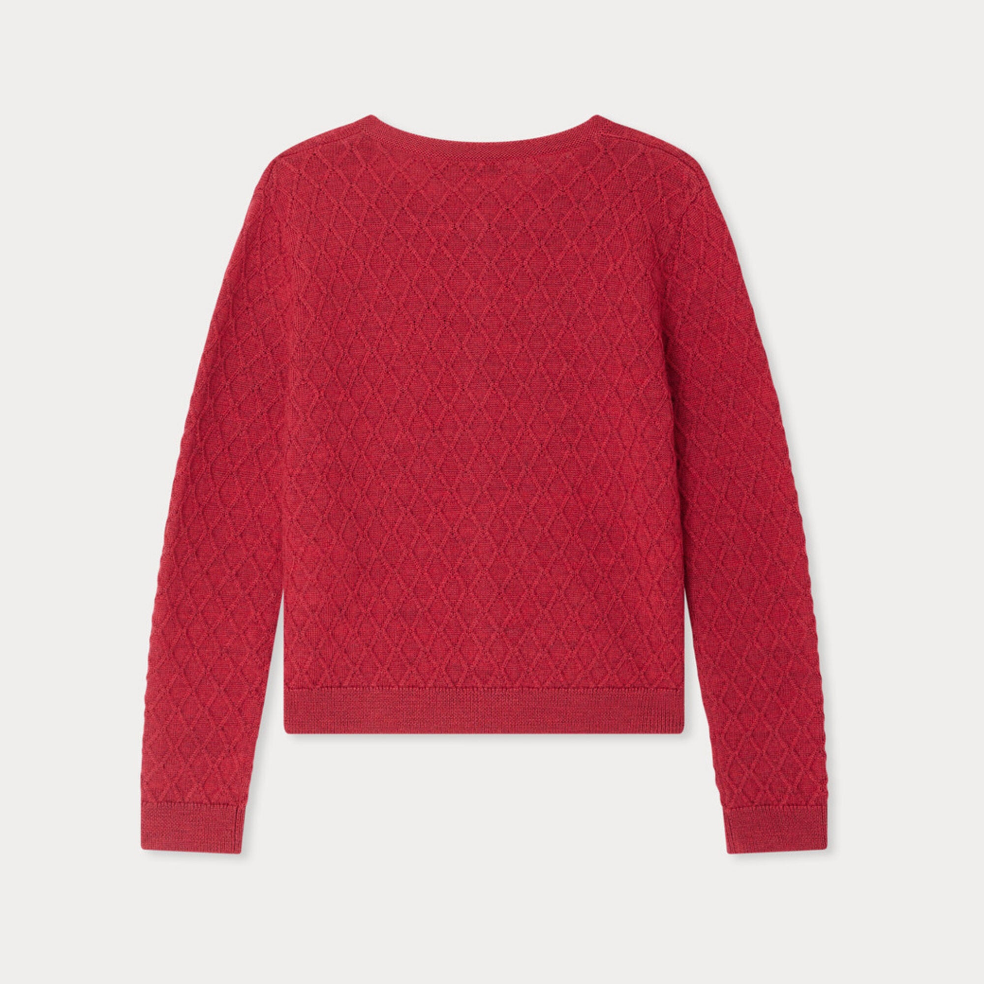 Girls Red Wool Sweater
