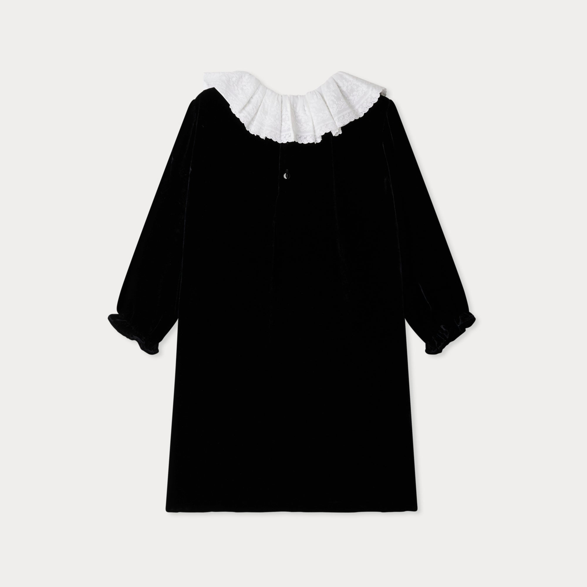 Girls Black Ruffled Dress