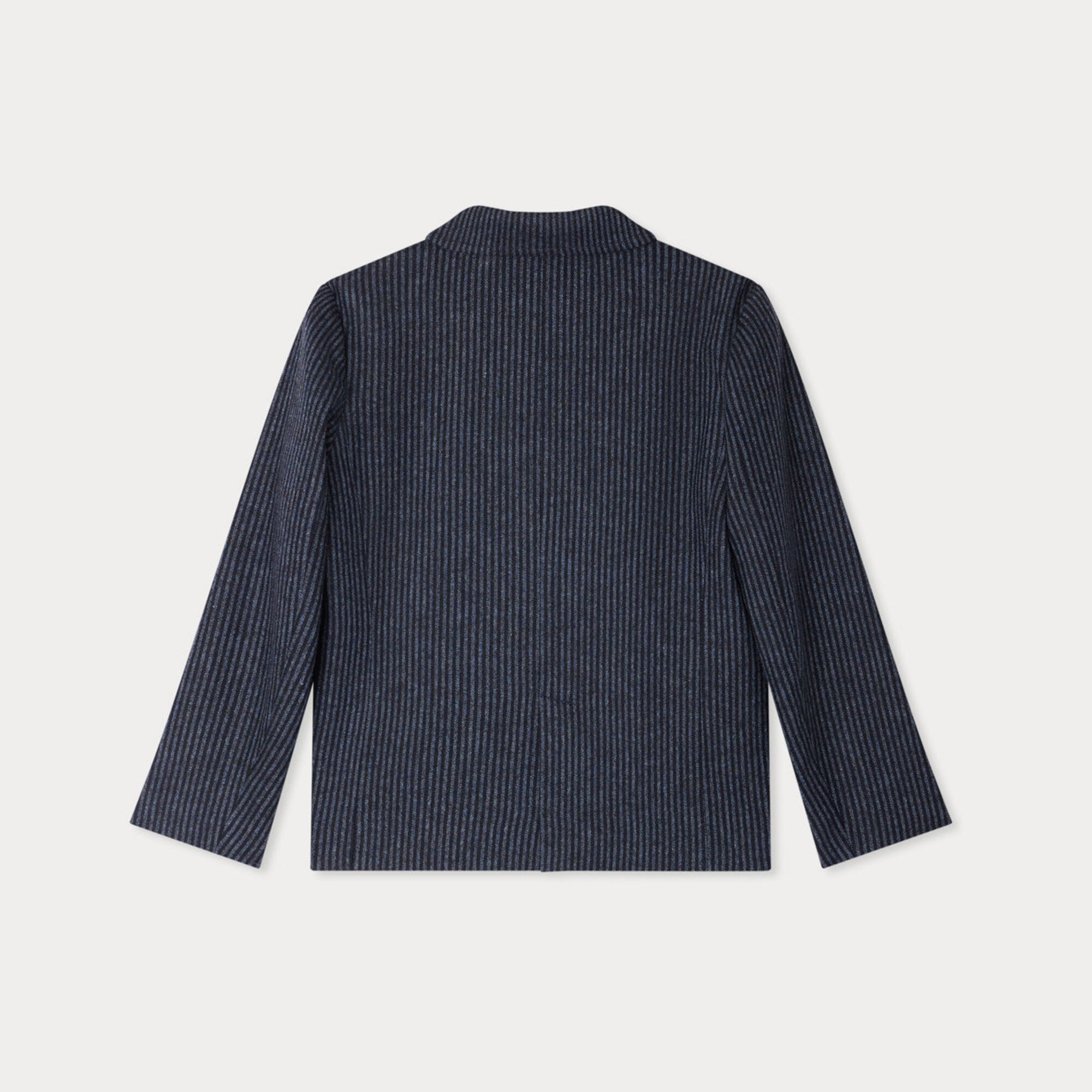 Girls Dark Blue Wool Coat