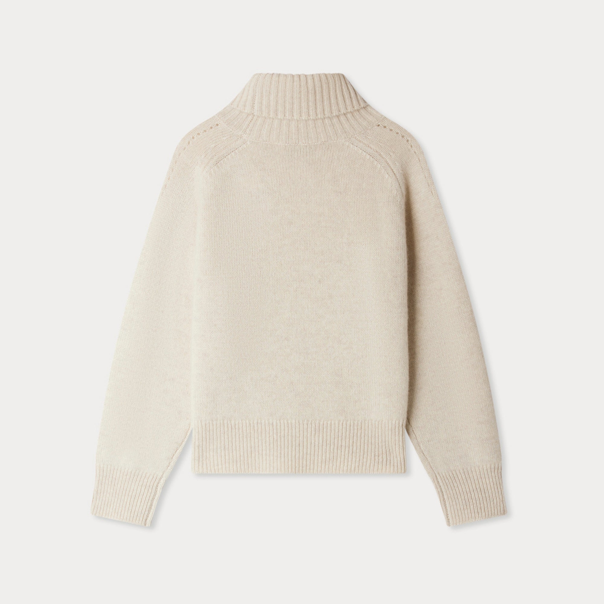 Girls Beige Cashmere Sweater