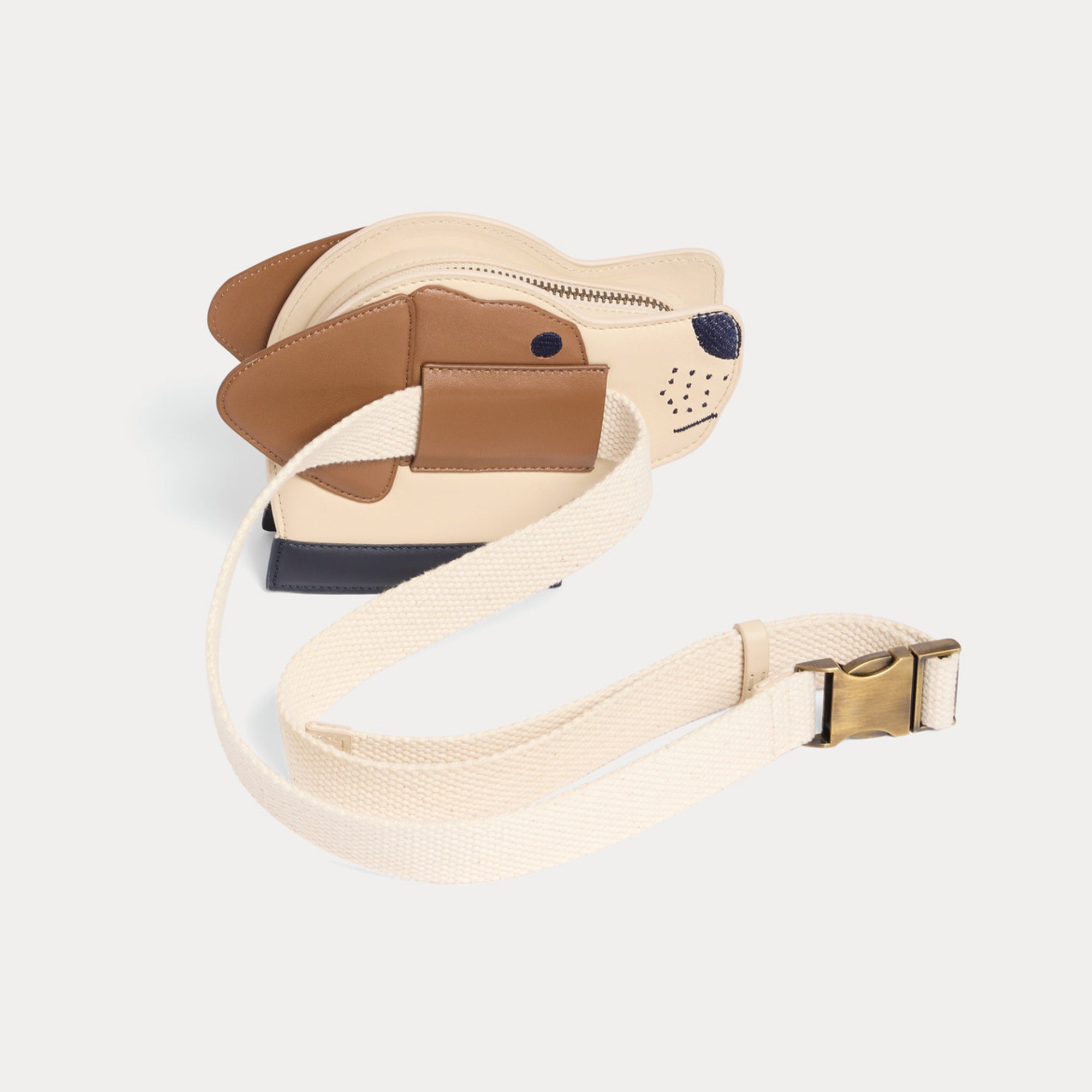 Boys & Girls Beige Dog Belt Bag(17x3.5x12cm)