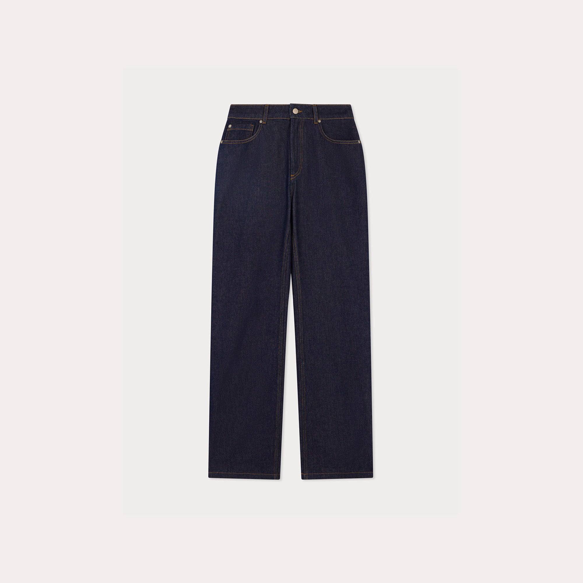 Women Dark Blue Denim Trousers