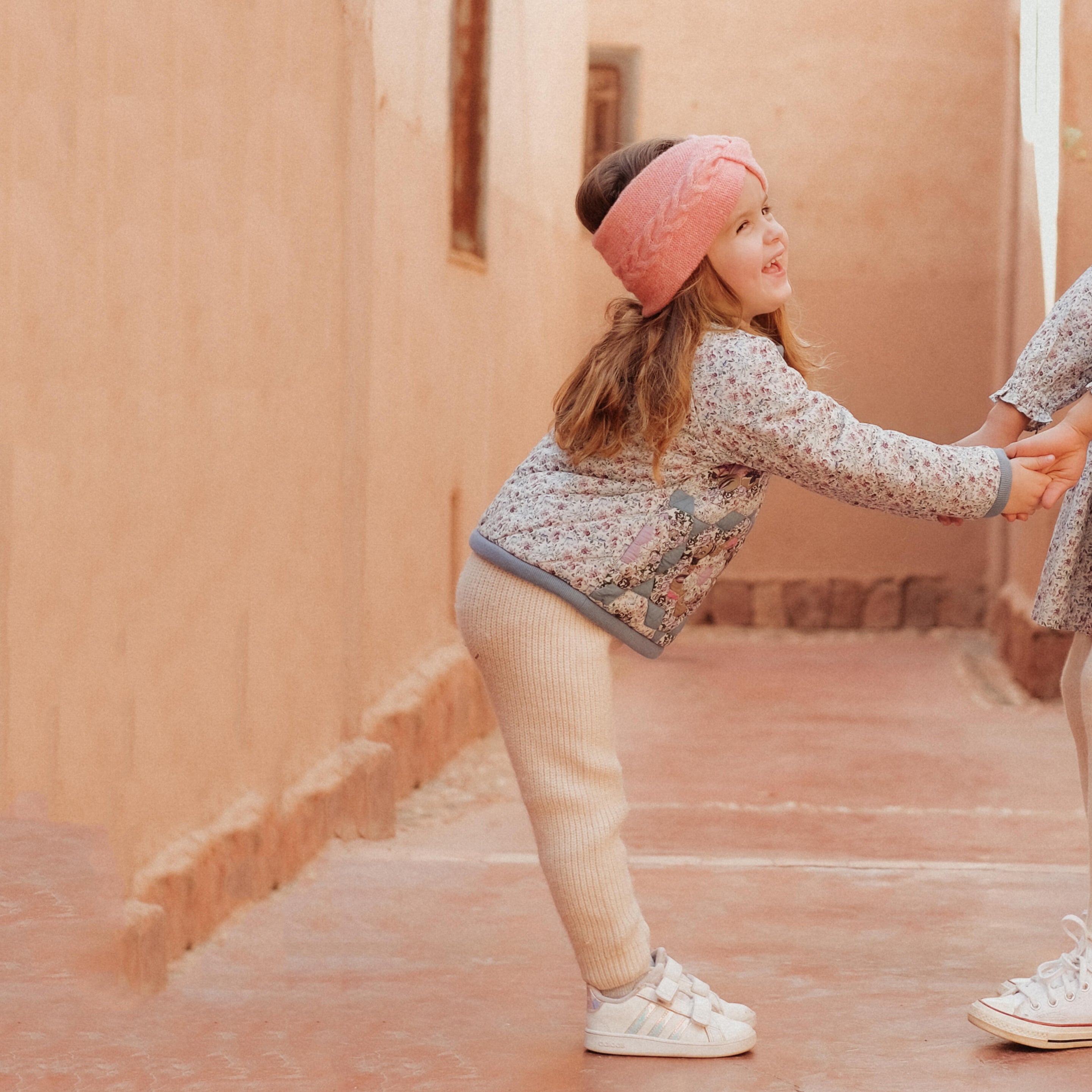 Girls White Wool Leggings
