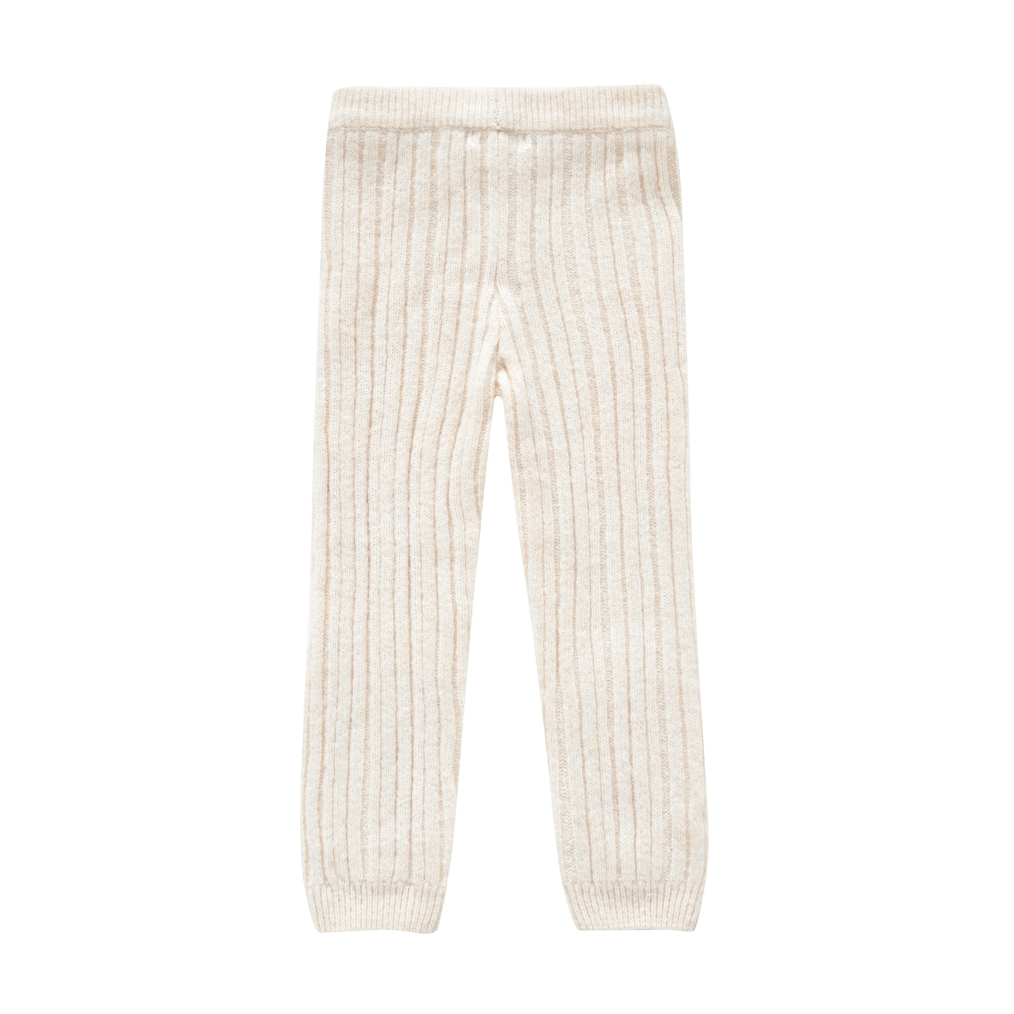 Girls White Wool Leggings