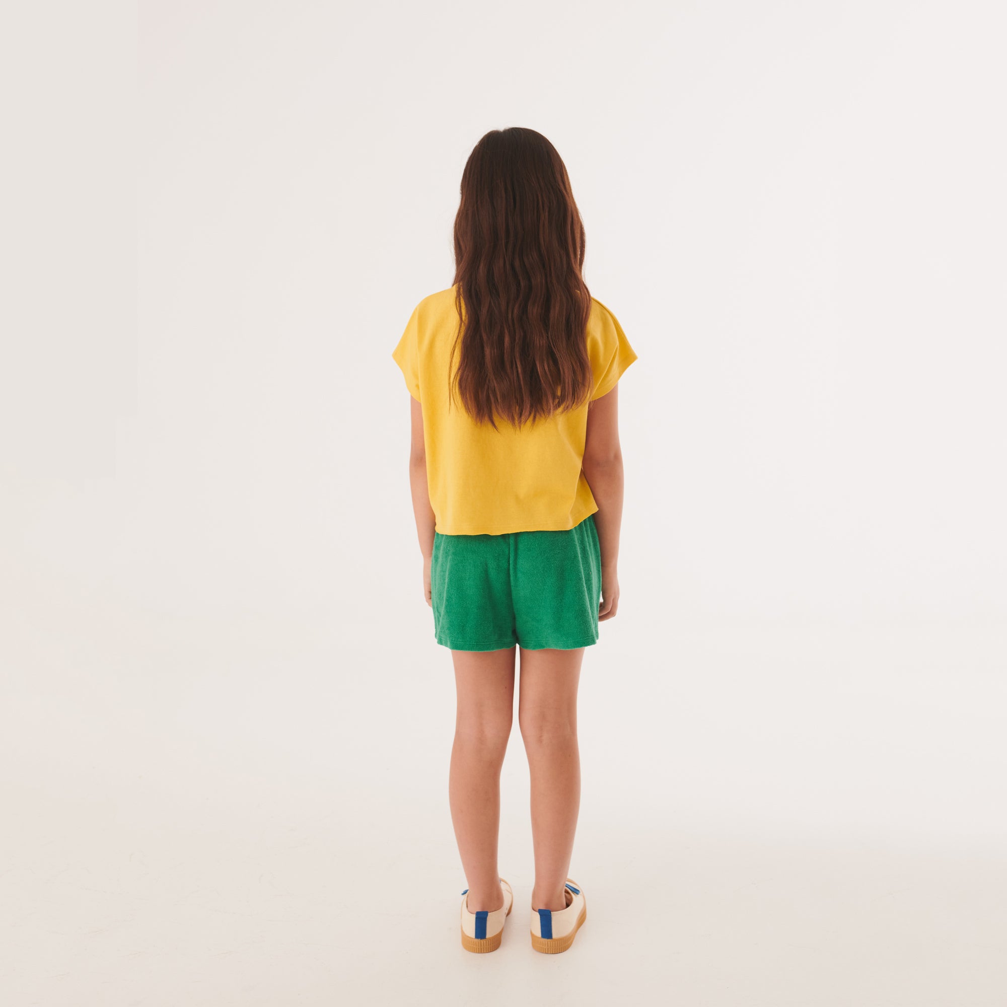 Boys & Girls Green Cotton Shorts