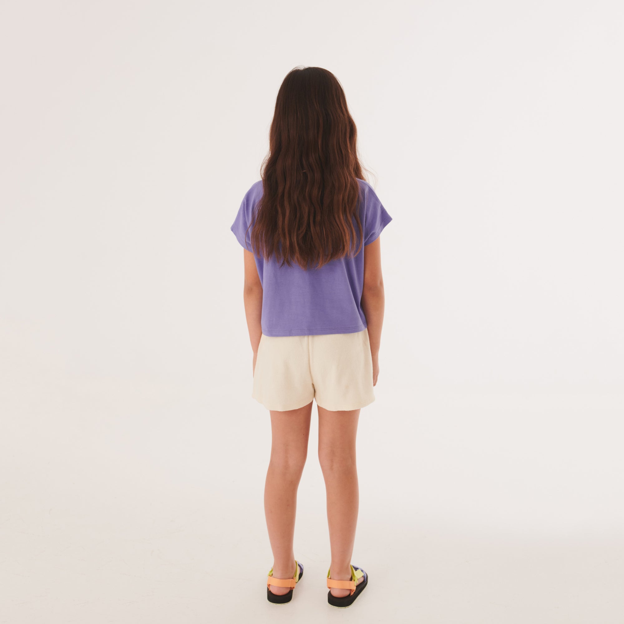 Boys & Girls White Cotton Shorts