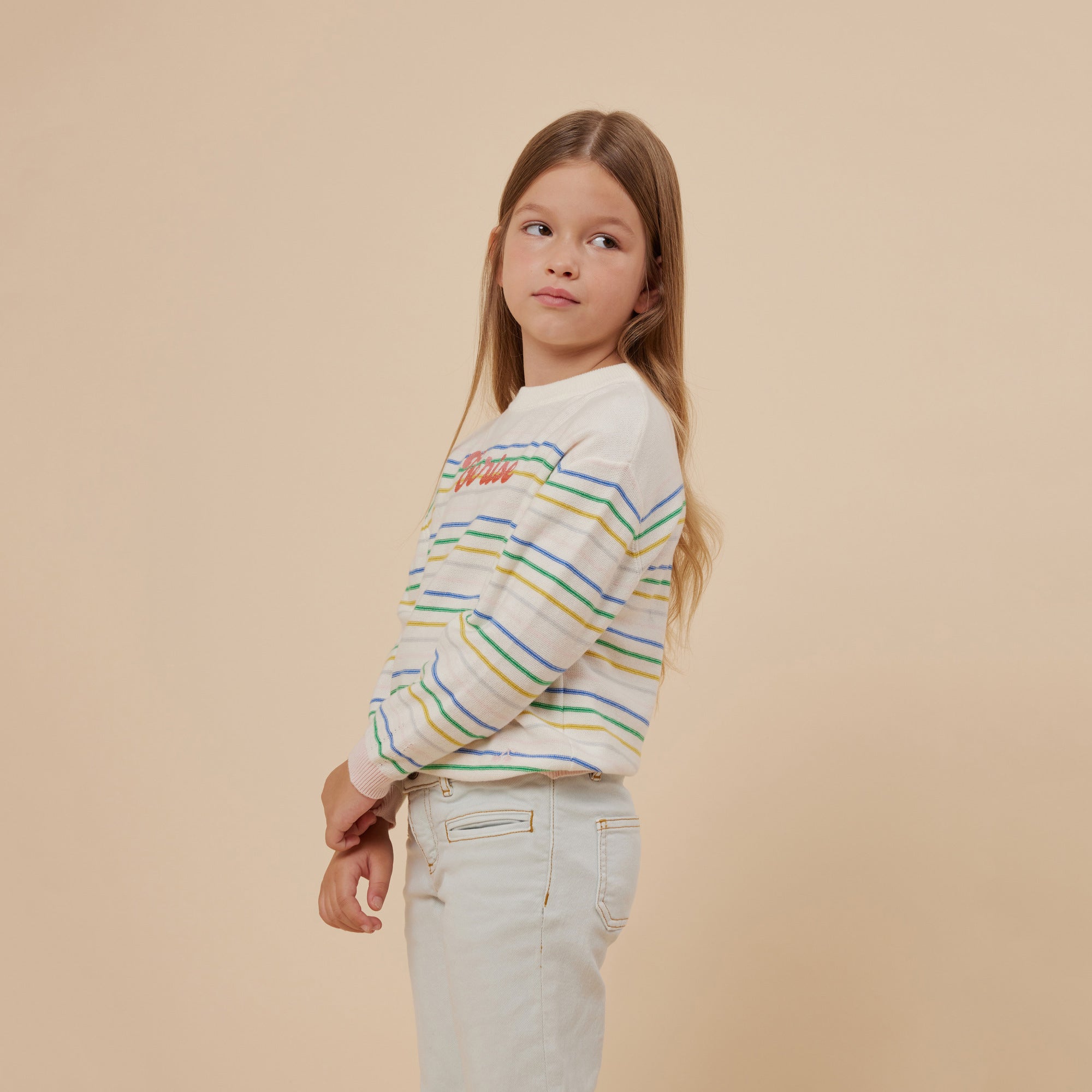 Girls Blue Denim Trousers