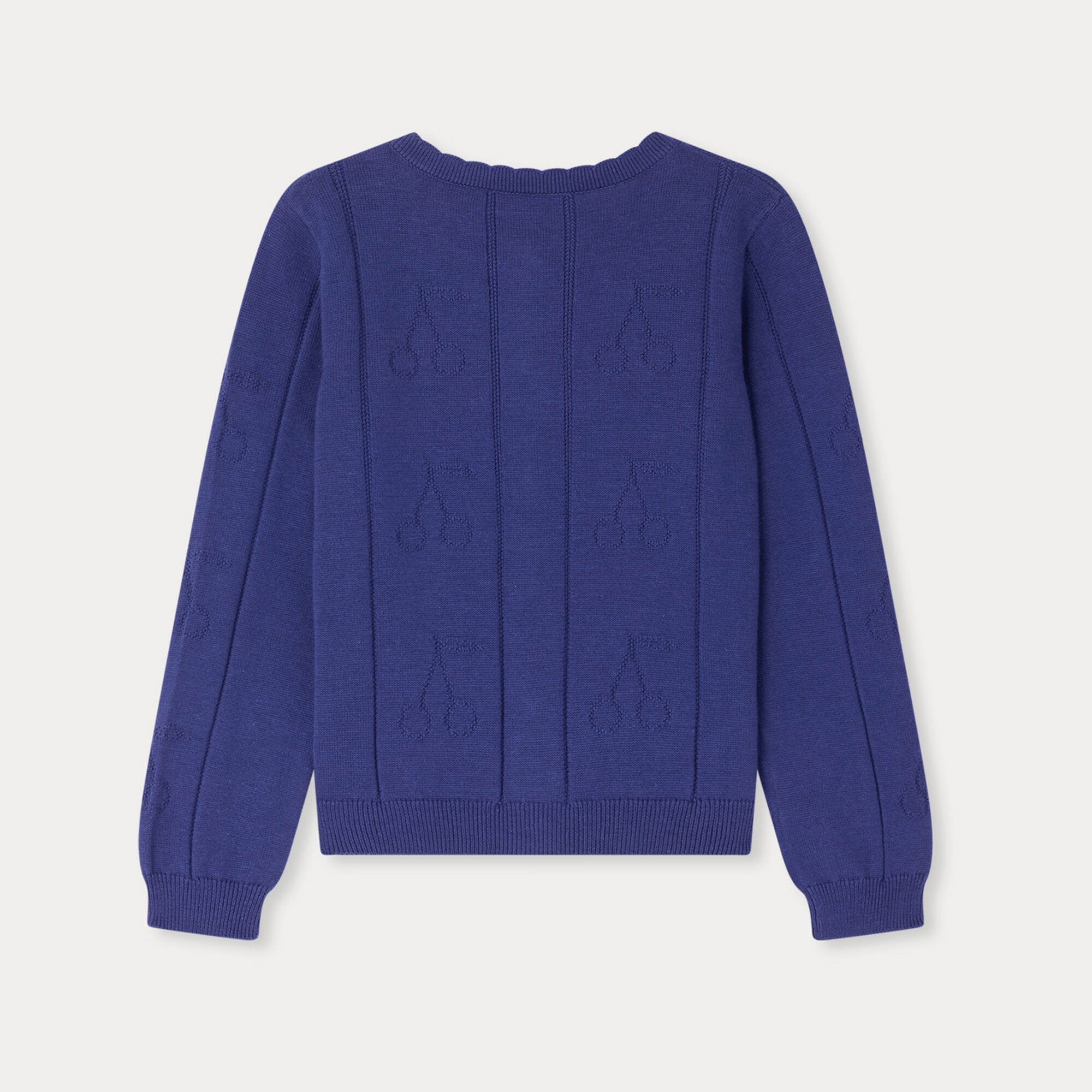 Girls Blue Cotton Cardigan