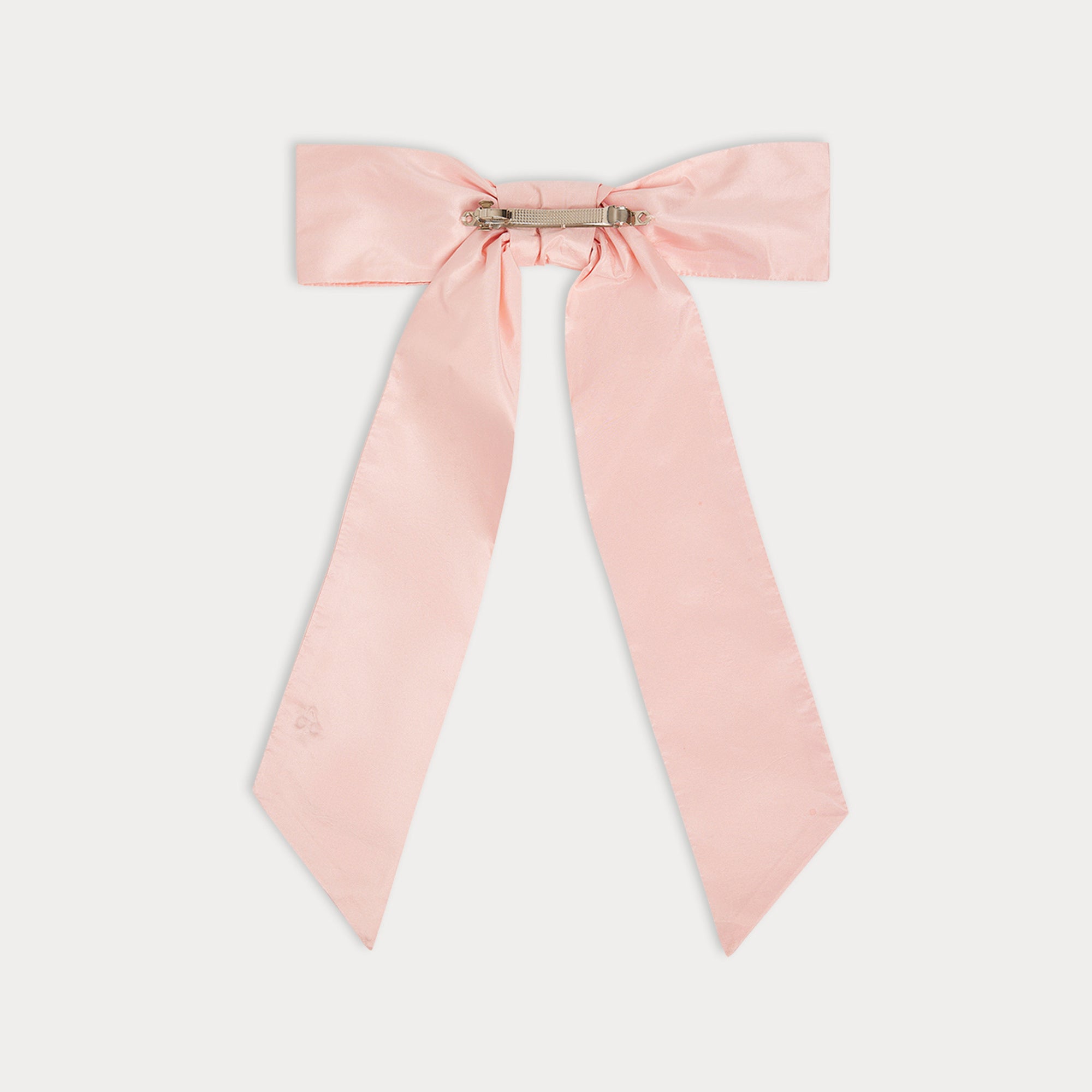 Girls Pink Silk Hair Clip