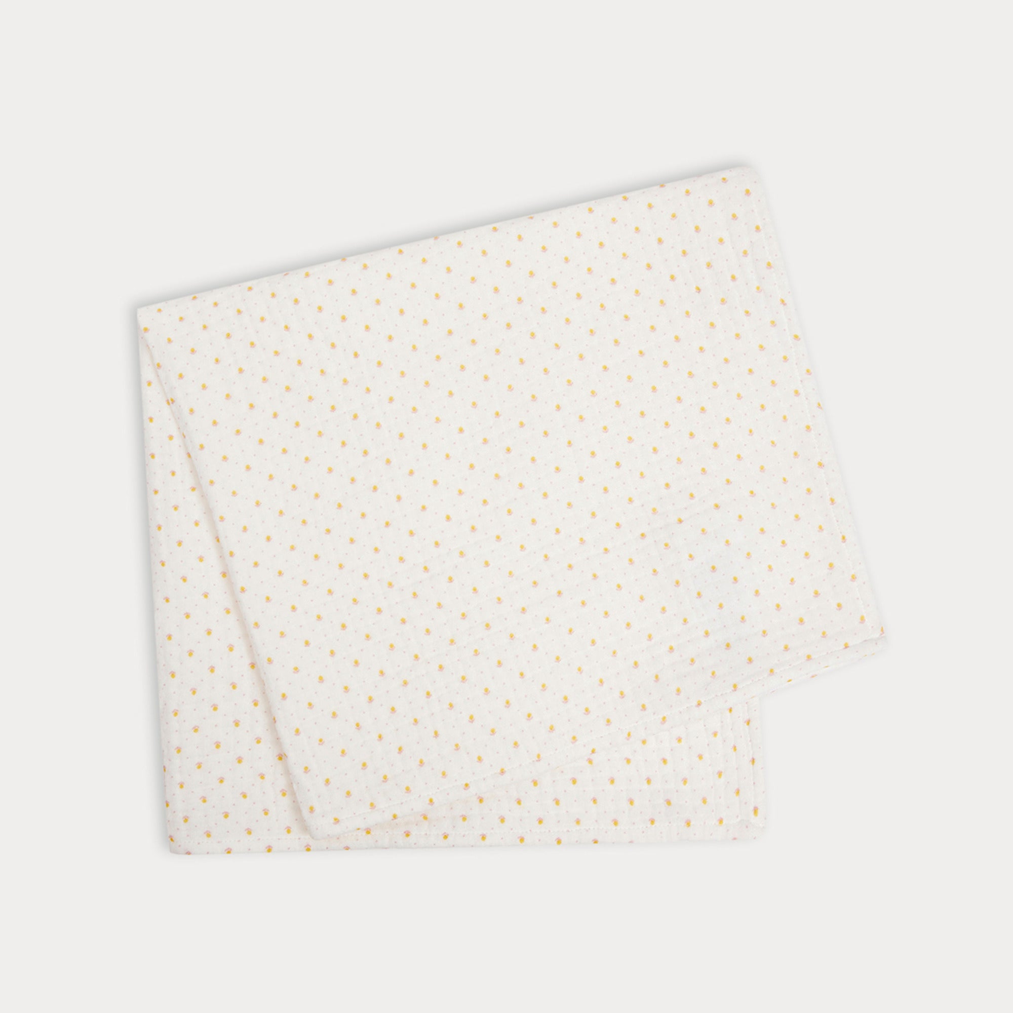 Baby Boys & Girls White Cotton Blanket Set 2 Pack(60x60cm)