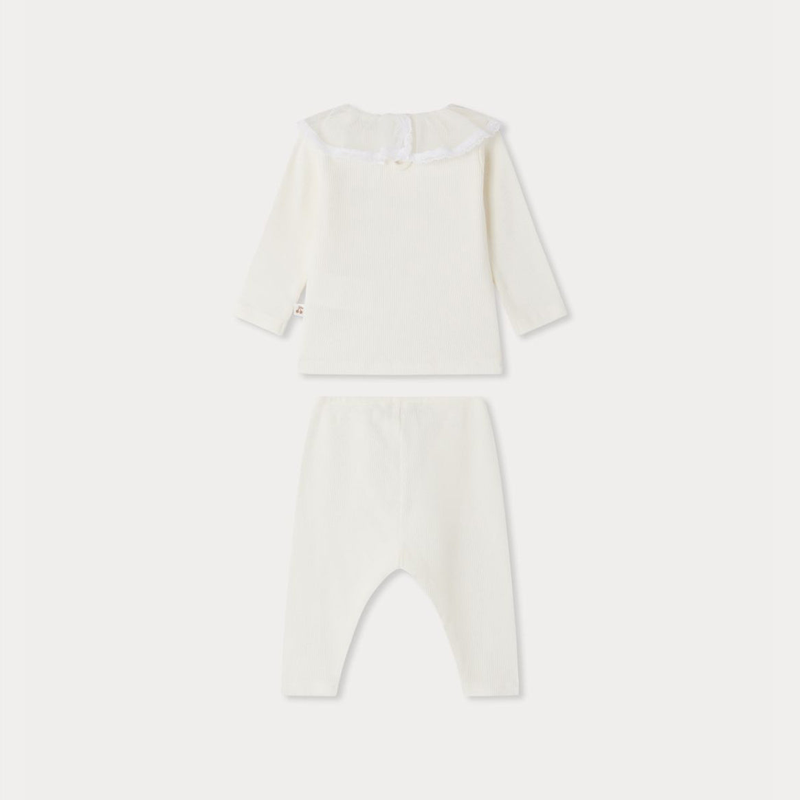 Baby Girls White Cotton Set