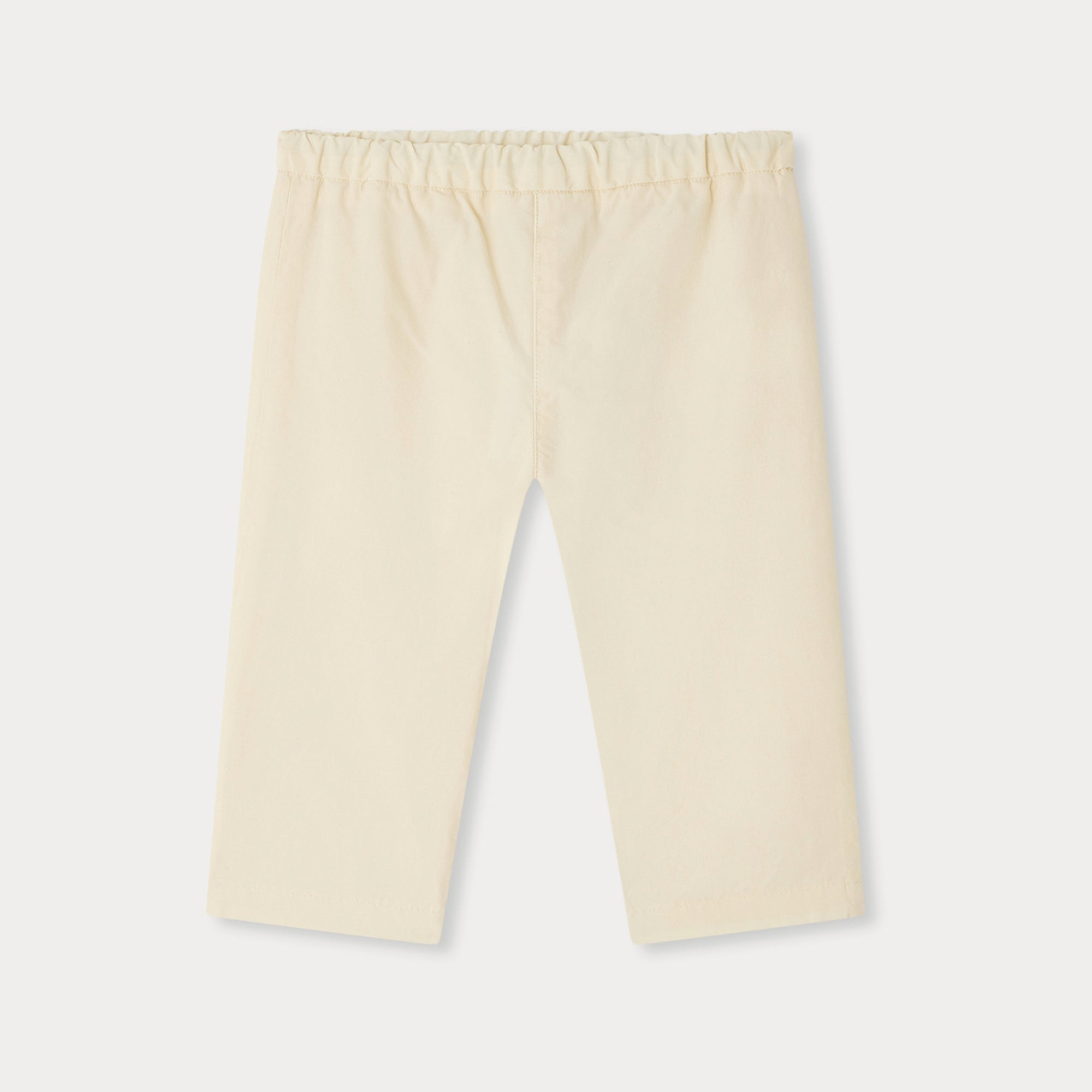 Baby Girls Ivory Cotton Trousers