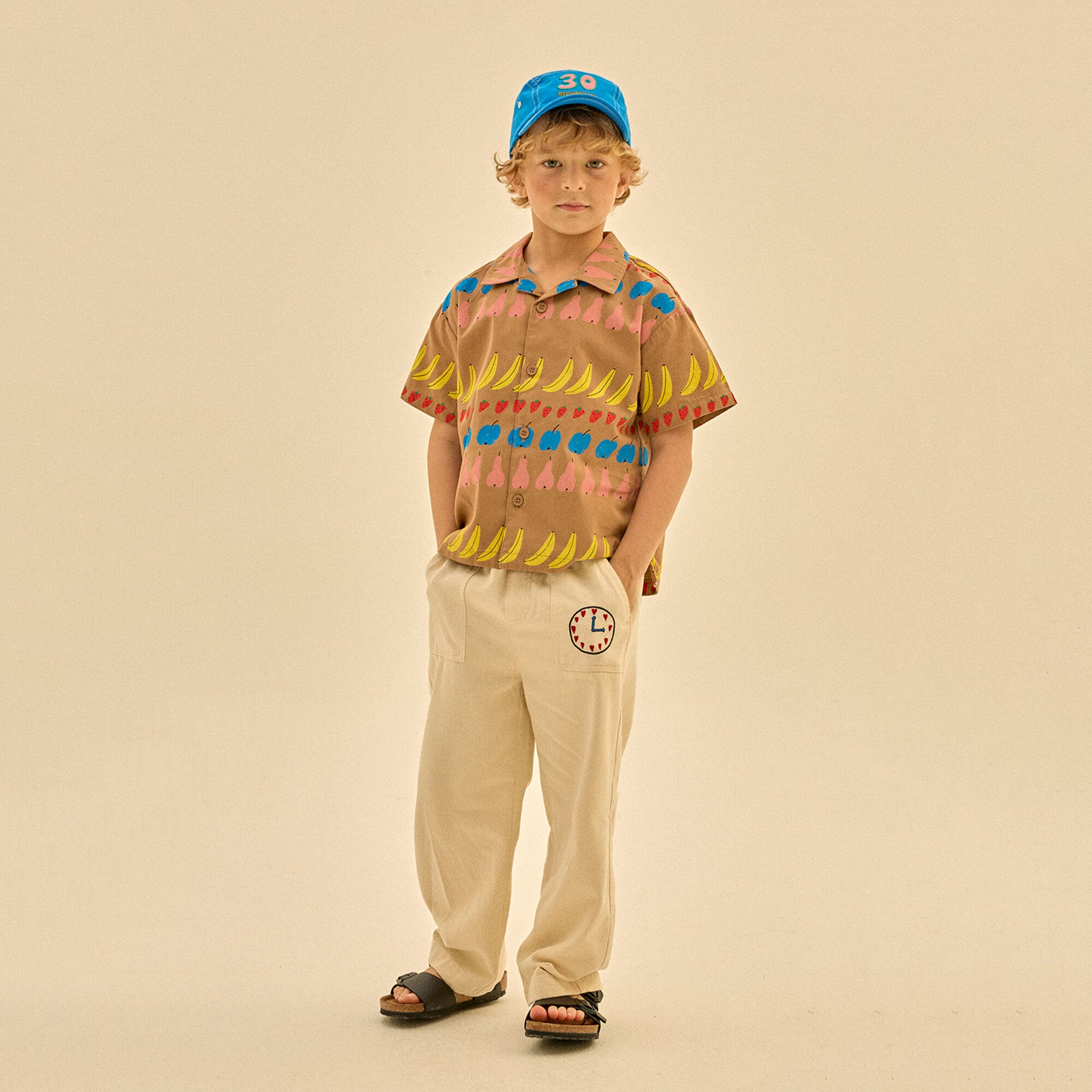 Boys & Girls Ivory Cotton Trousers