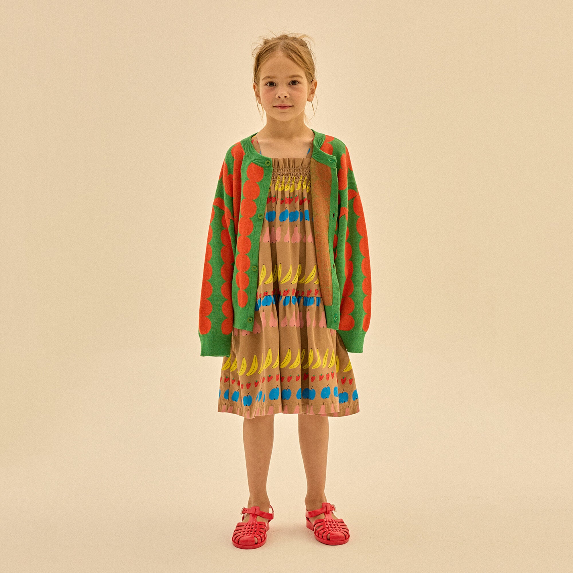 Boys & Girls Green Knit Cardigan