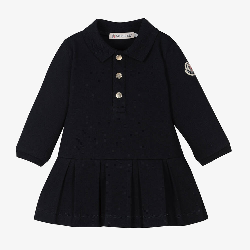 Baby Girls Navy Cotton Dress