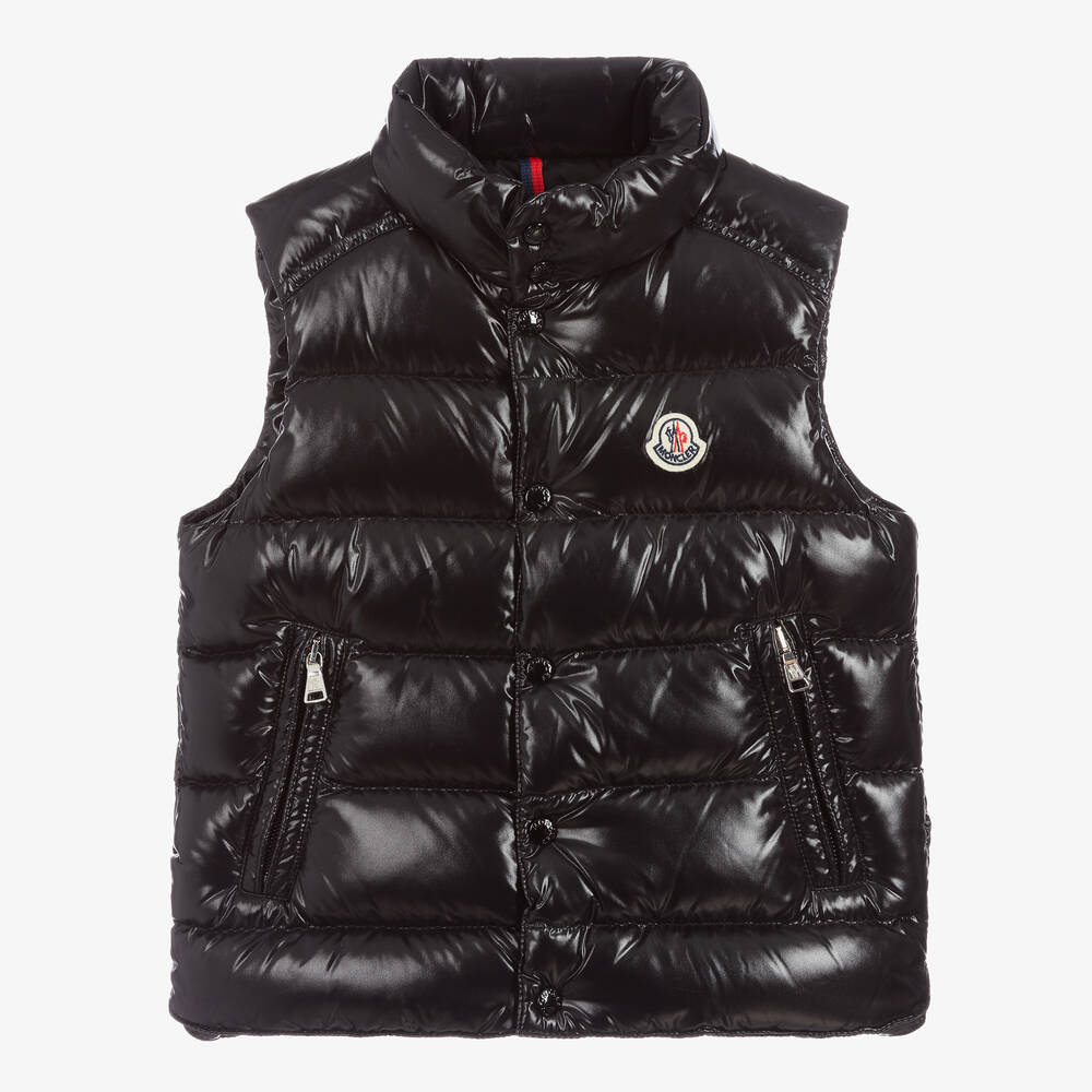 Boys Black "TIB" Padded Down Gilet