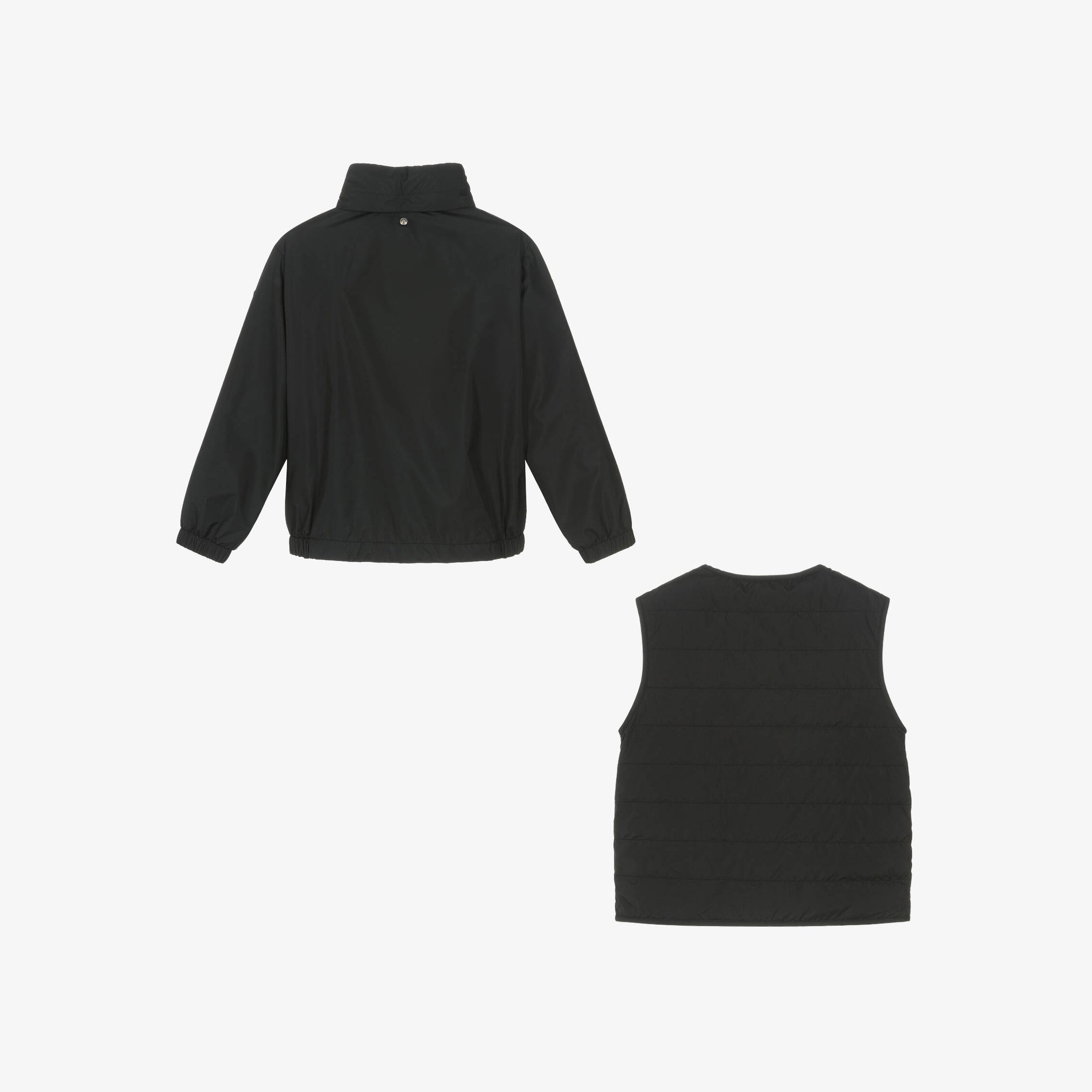 Boys Black "GIZEM" Jacket & Gilet 2-in-1