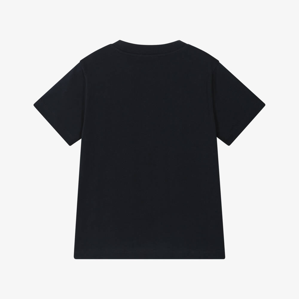 Boys Blue & White Logo Cotton T-Shirt Set (3 Pack)