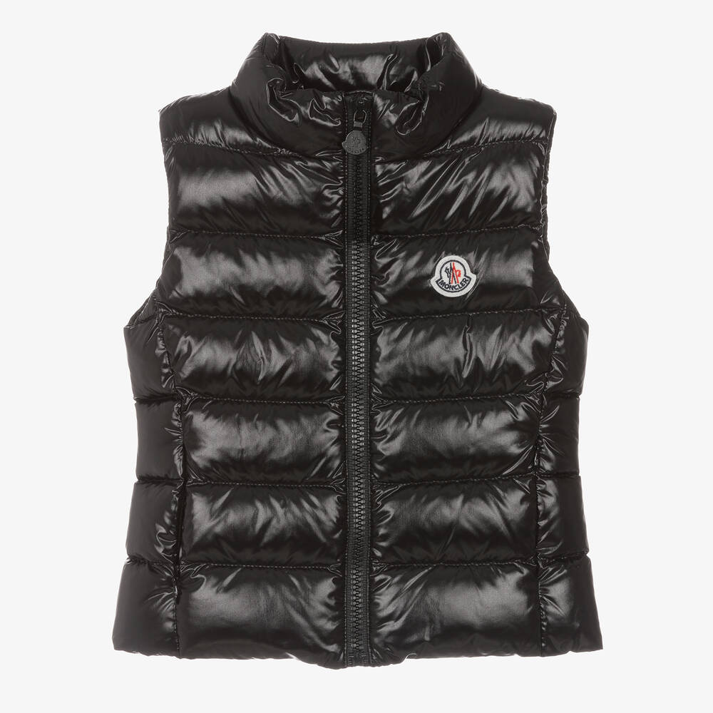 Girls Black "GHANY" Padded Down Gilet