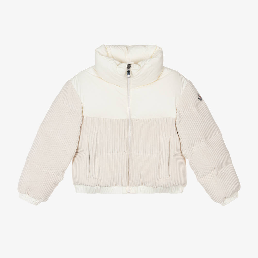 Girls Ivory "WAITAKI" Padded Down Jacket